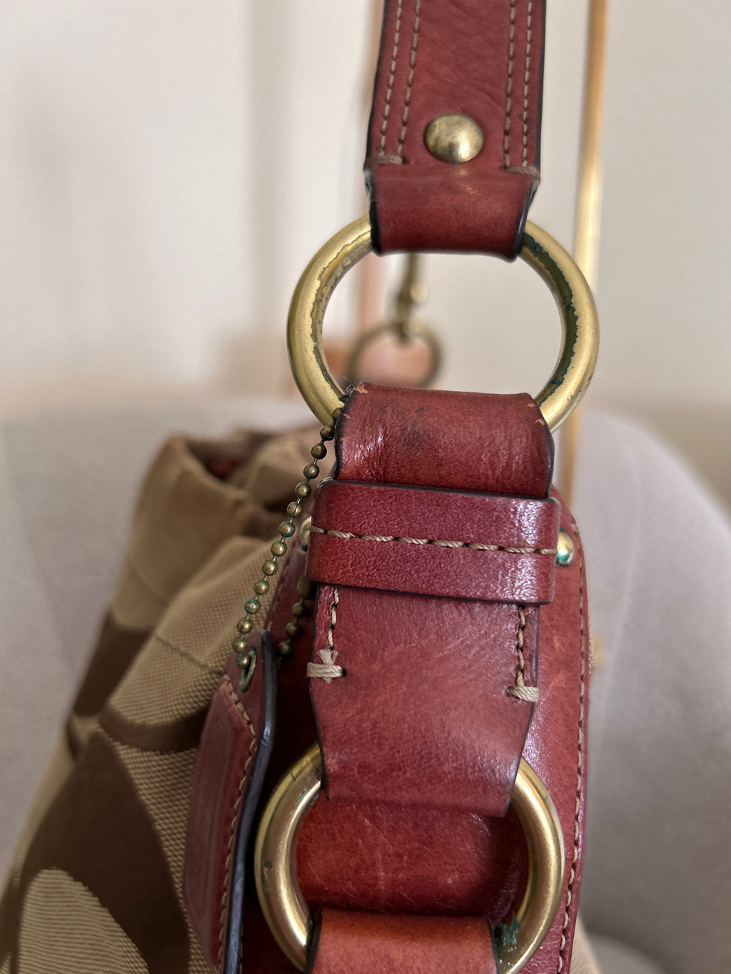 Vintage Coach Carly large shoulder bag