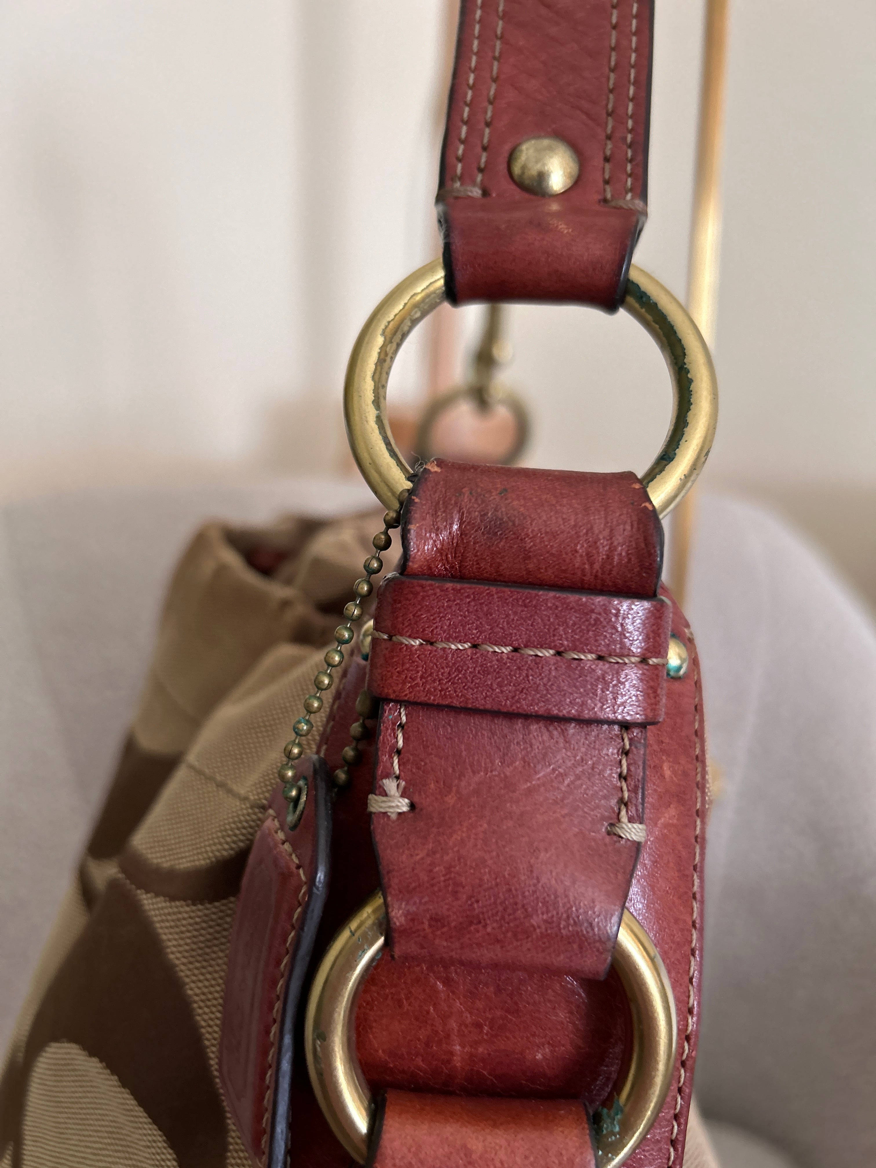 Vintage Coach Carly large shoulder bag