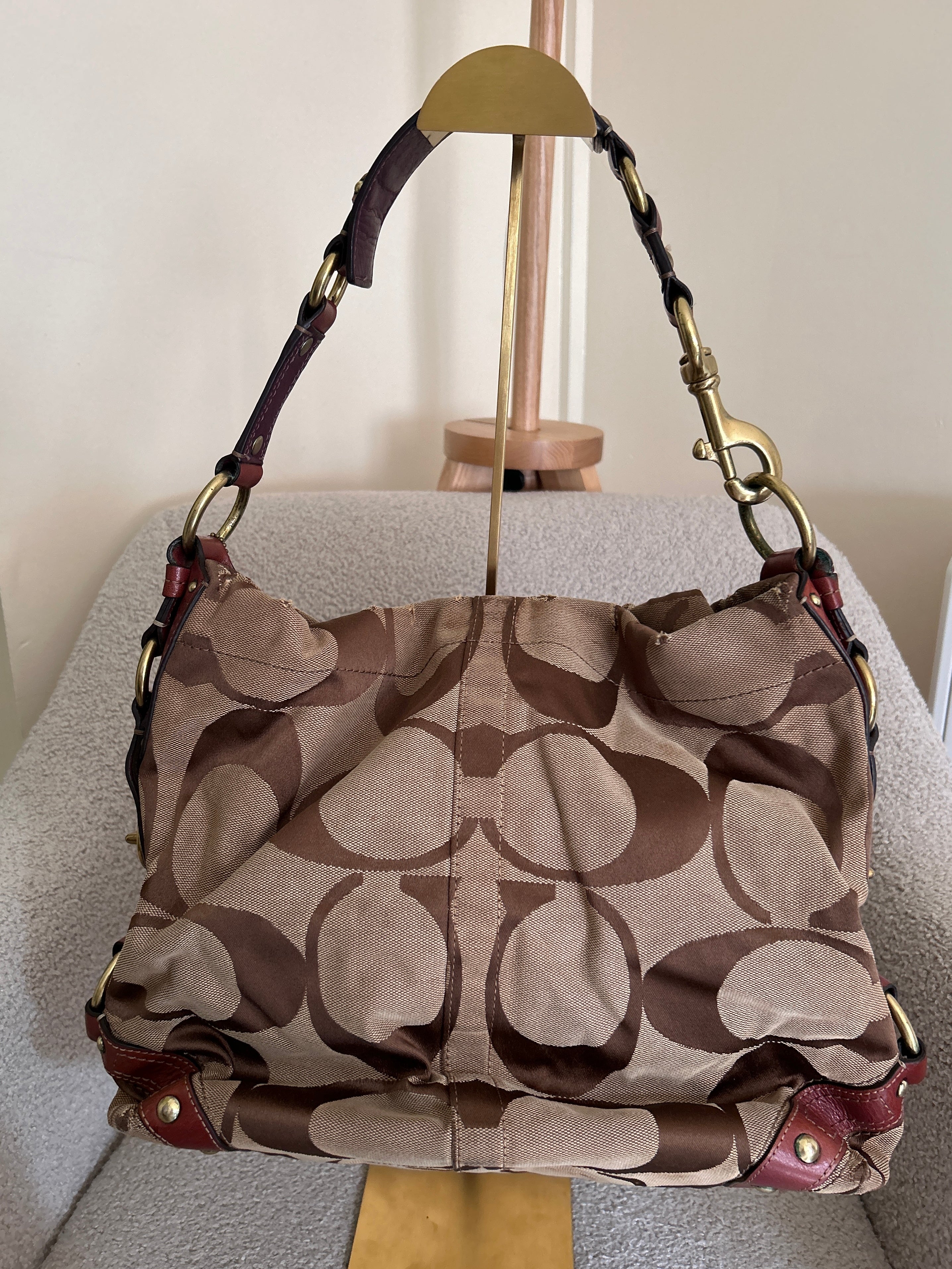 Vintage Coach Carly large shoulder bag