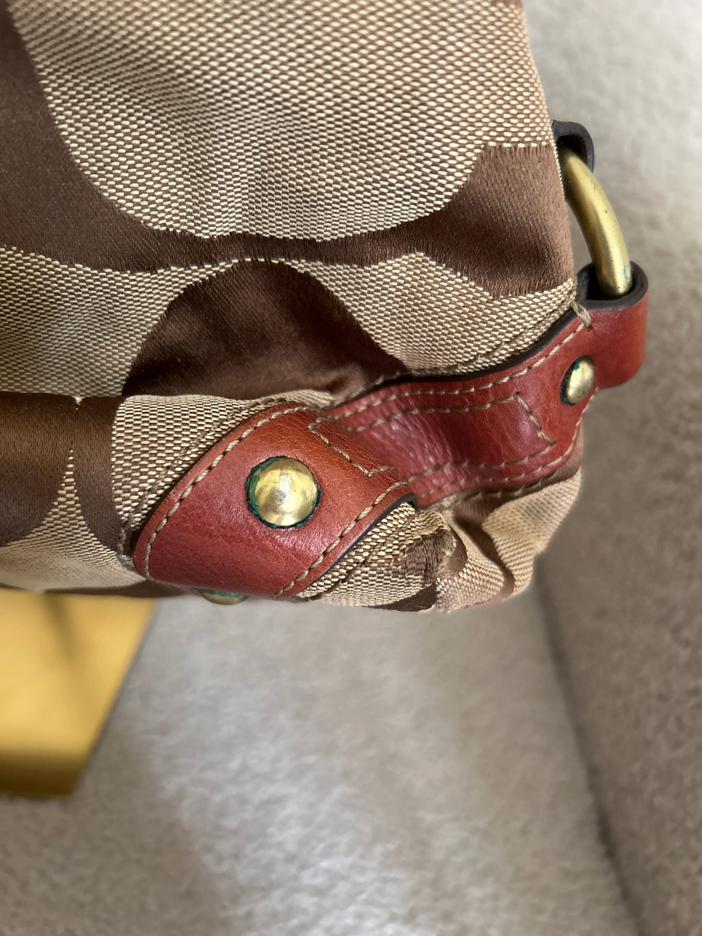 Vintage Coach Carly large shoulder bag