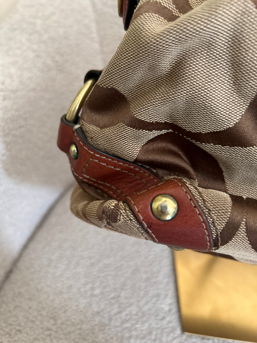 Vintage Coach Carly large shoulder bag