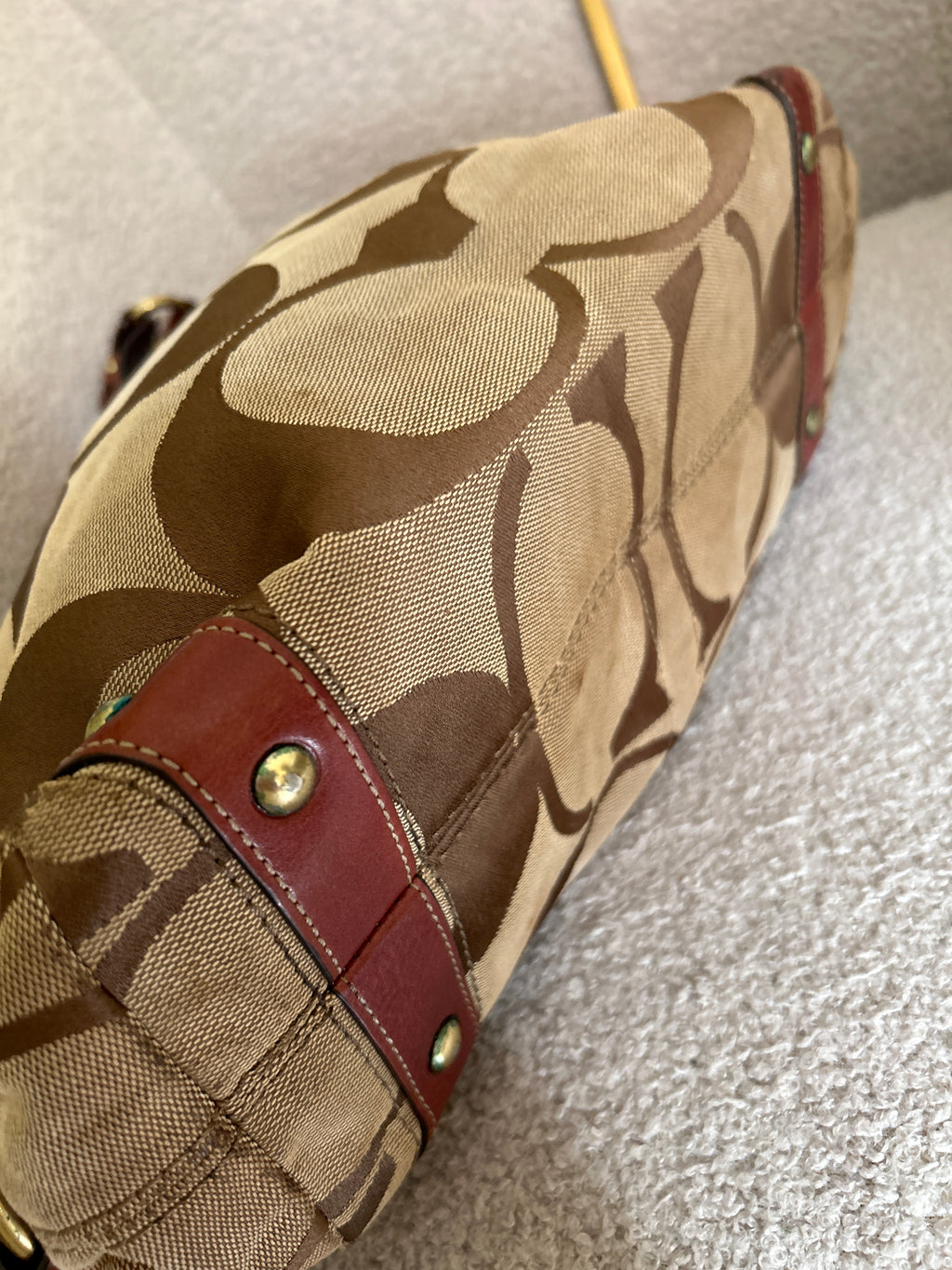 Vintage Coach Carly large shoulder bag
