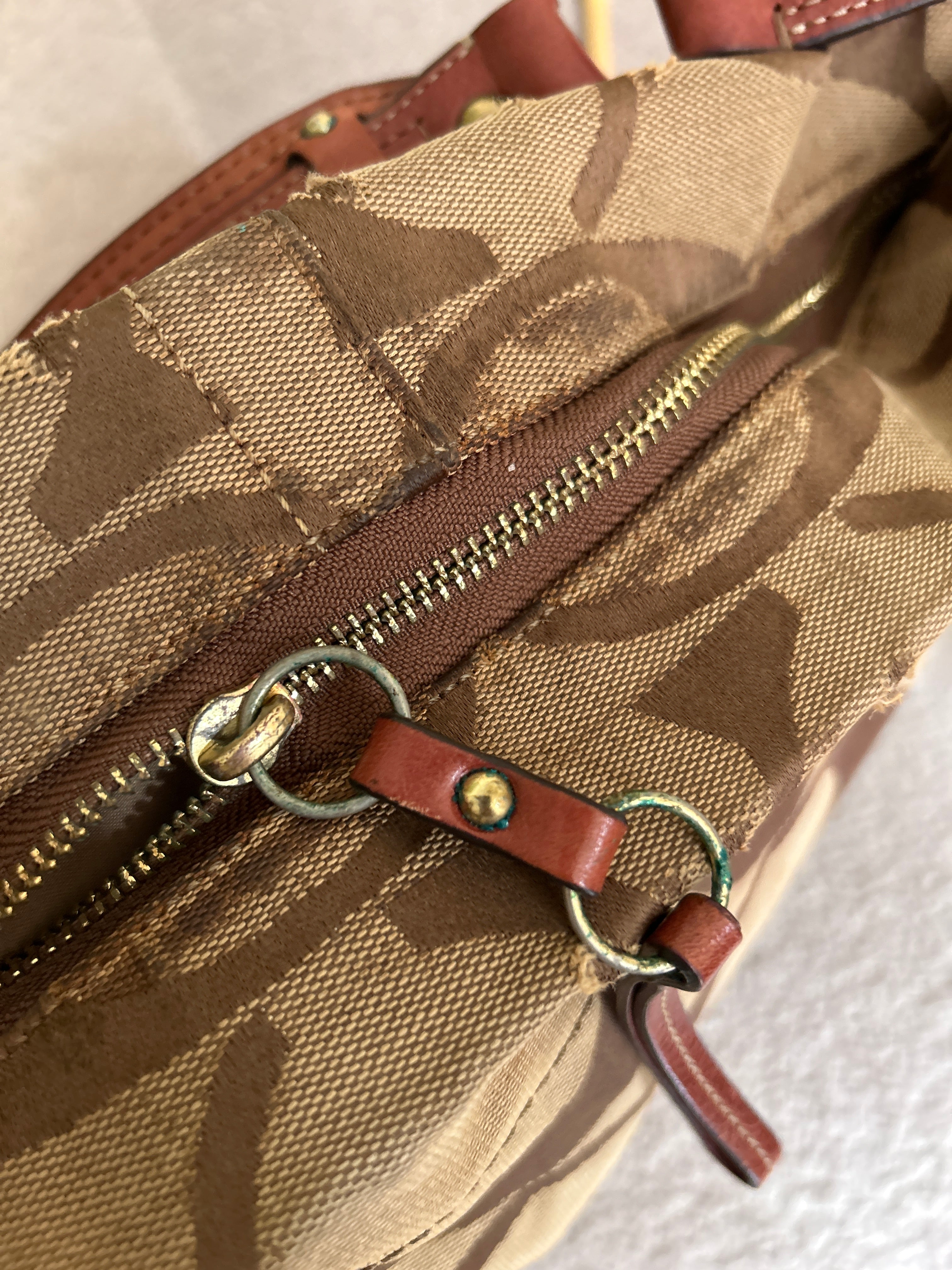 Vintage Coach Carly large shoulder bag