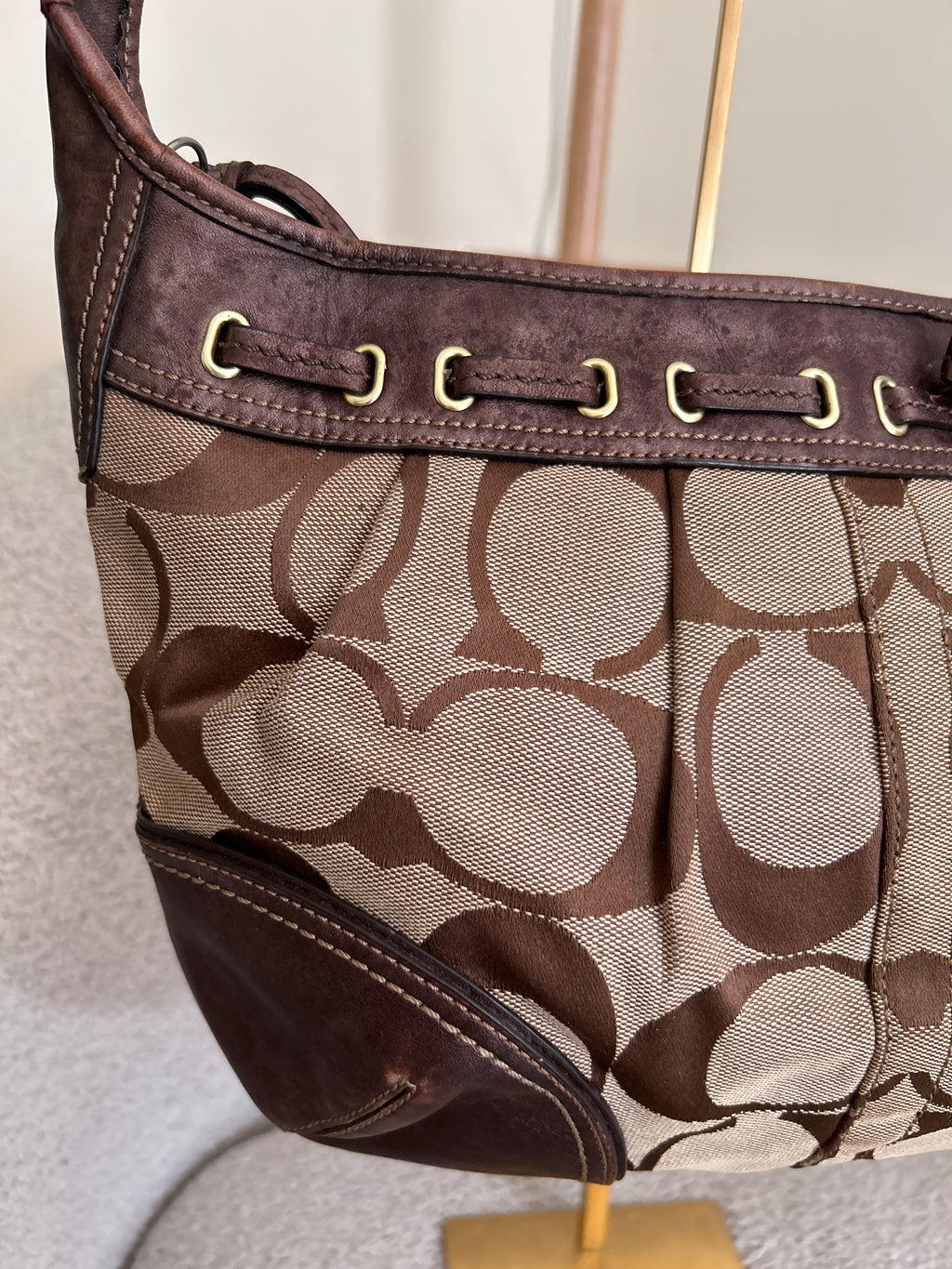 Vintage Coach Ergo brown shoulder bag