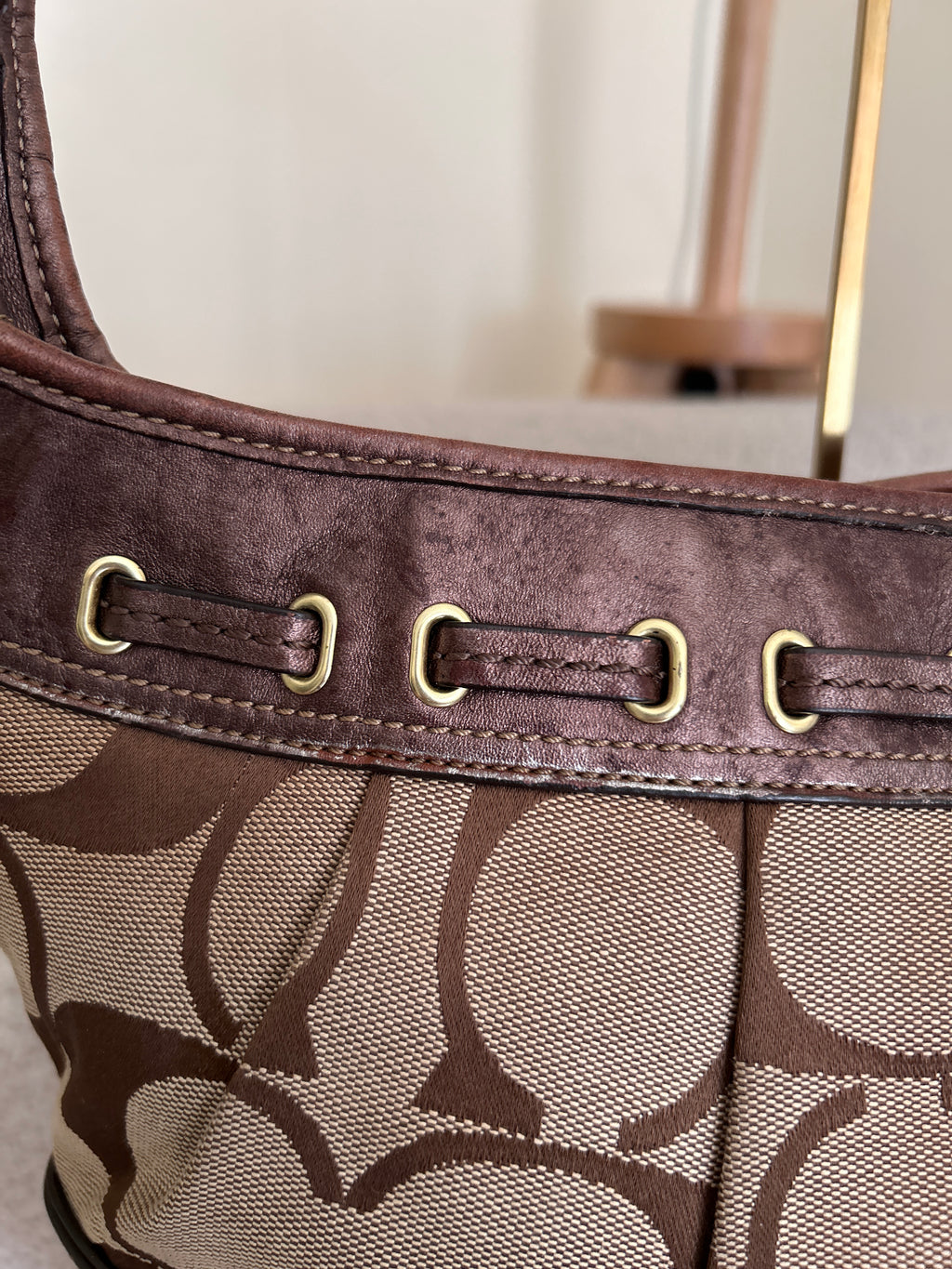 Vintage Coach Ergo brown shoulder bag