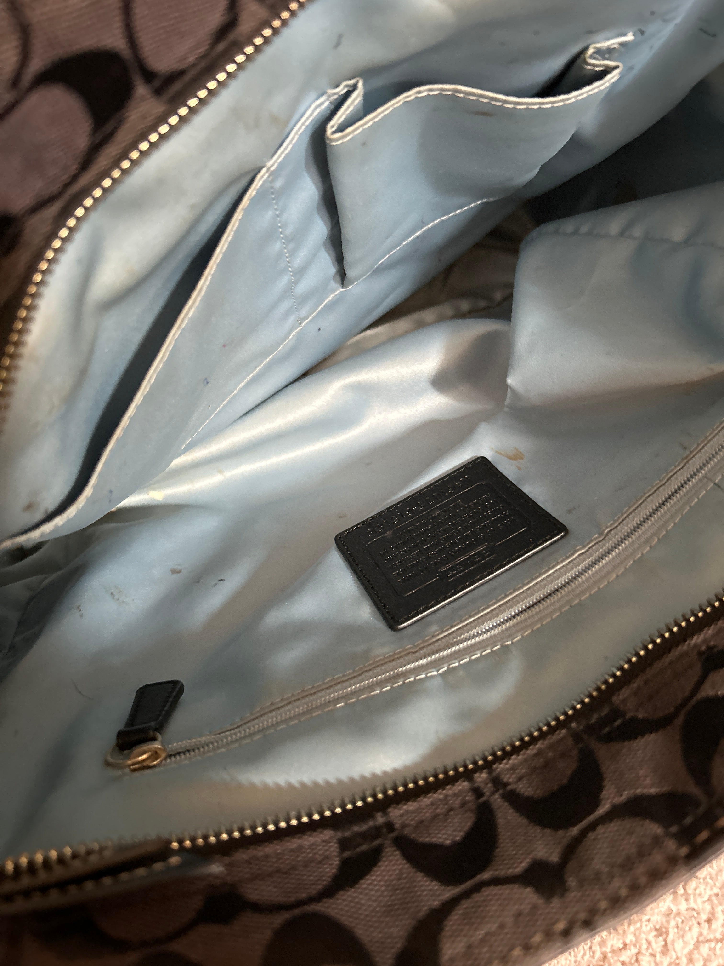 Vintage Coach tote shoulder bag