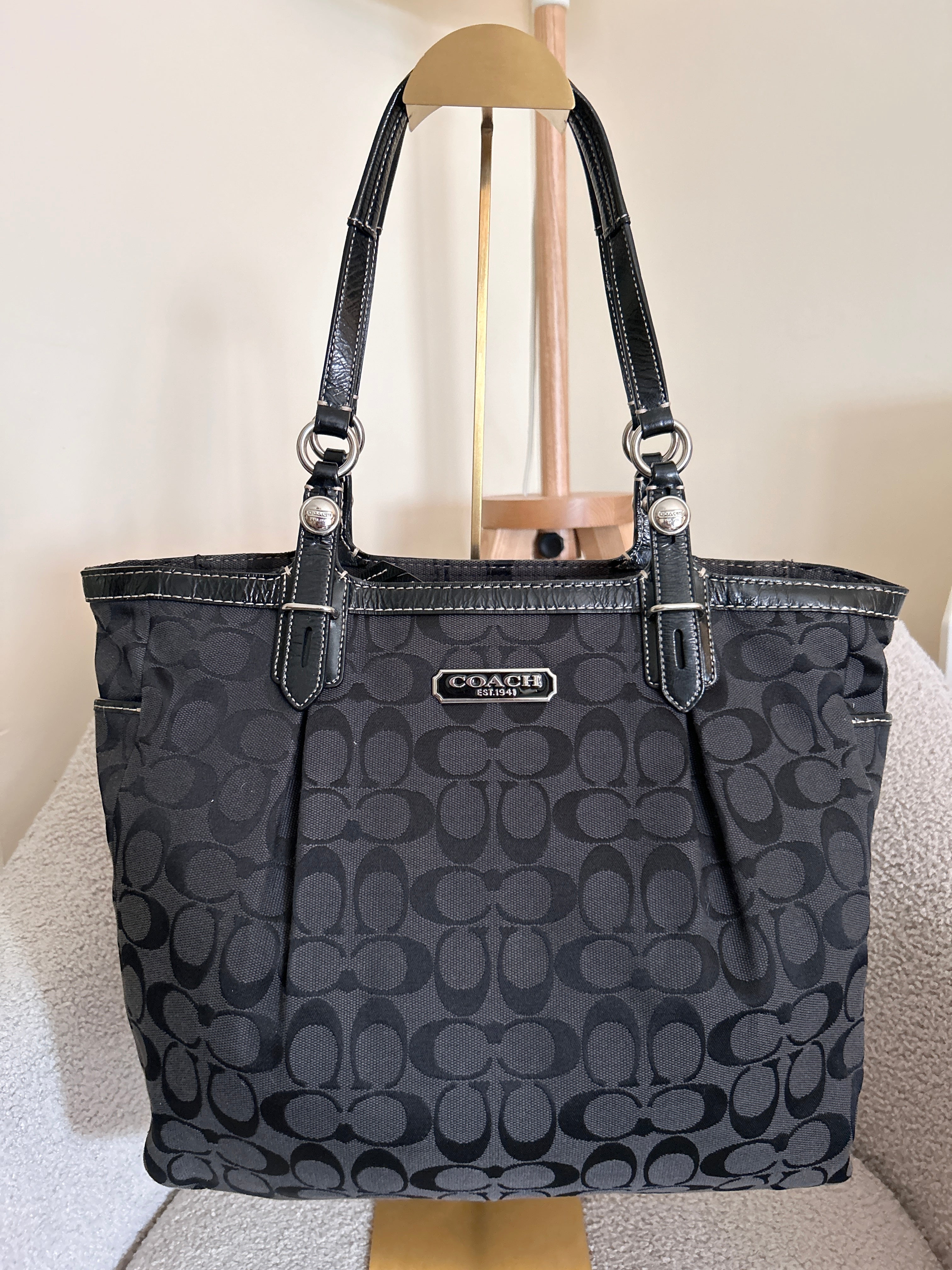 Vintage Coach tote shoulder bag