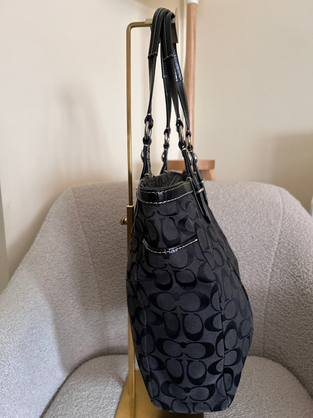 Vintage Coach tote shoulder bag