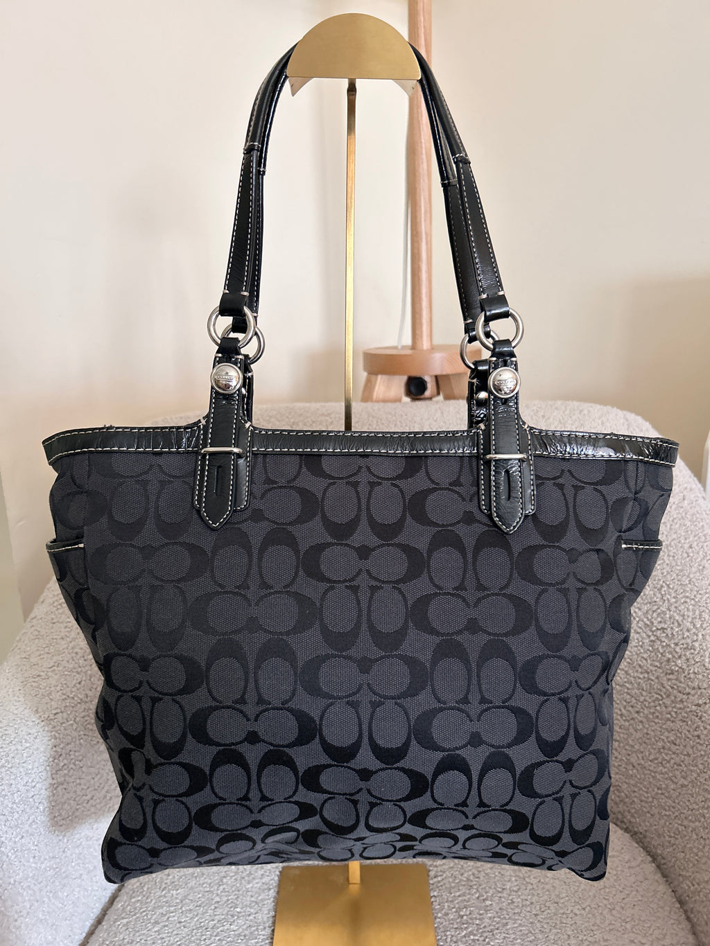 Vintage Coach tote shoulder bag