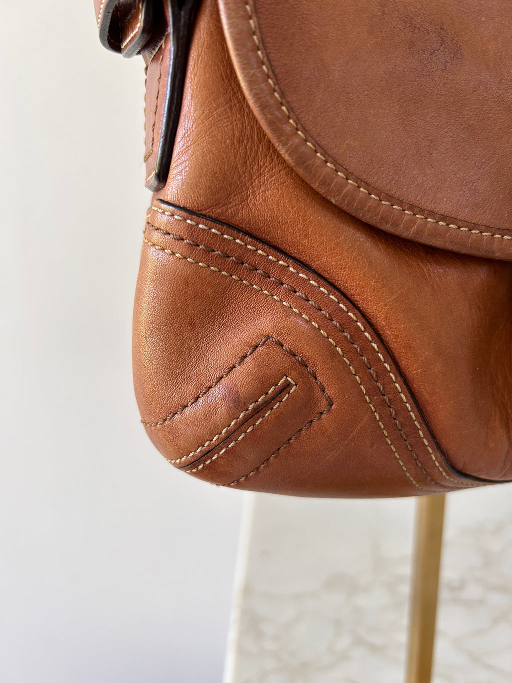 Vintage Coach Soho tan leather shoulder bag