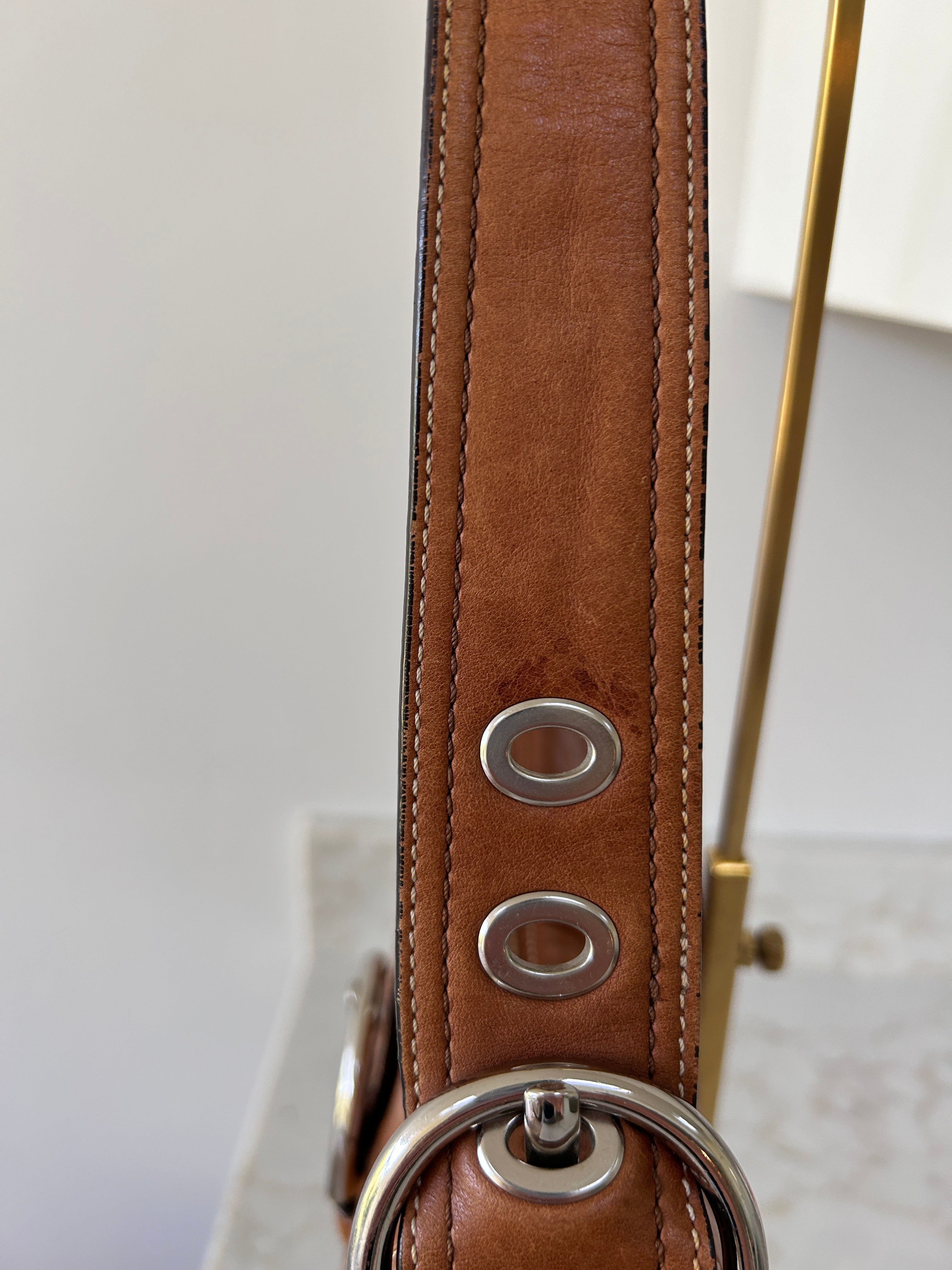 Vintage Coach Soho tan leather shoulder bag