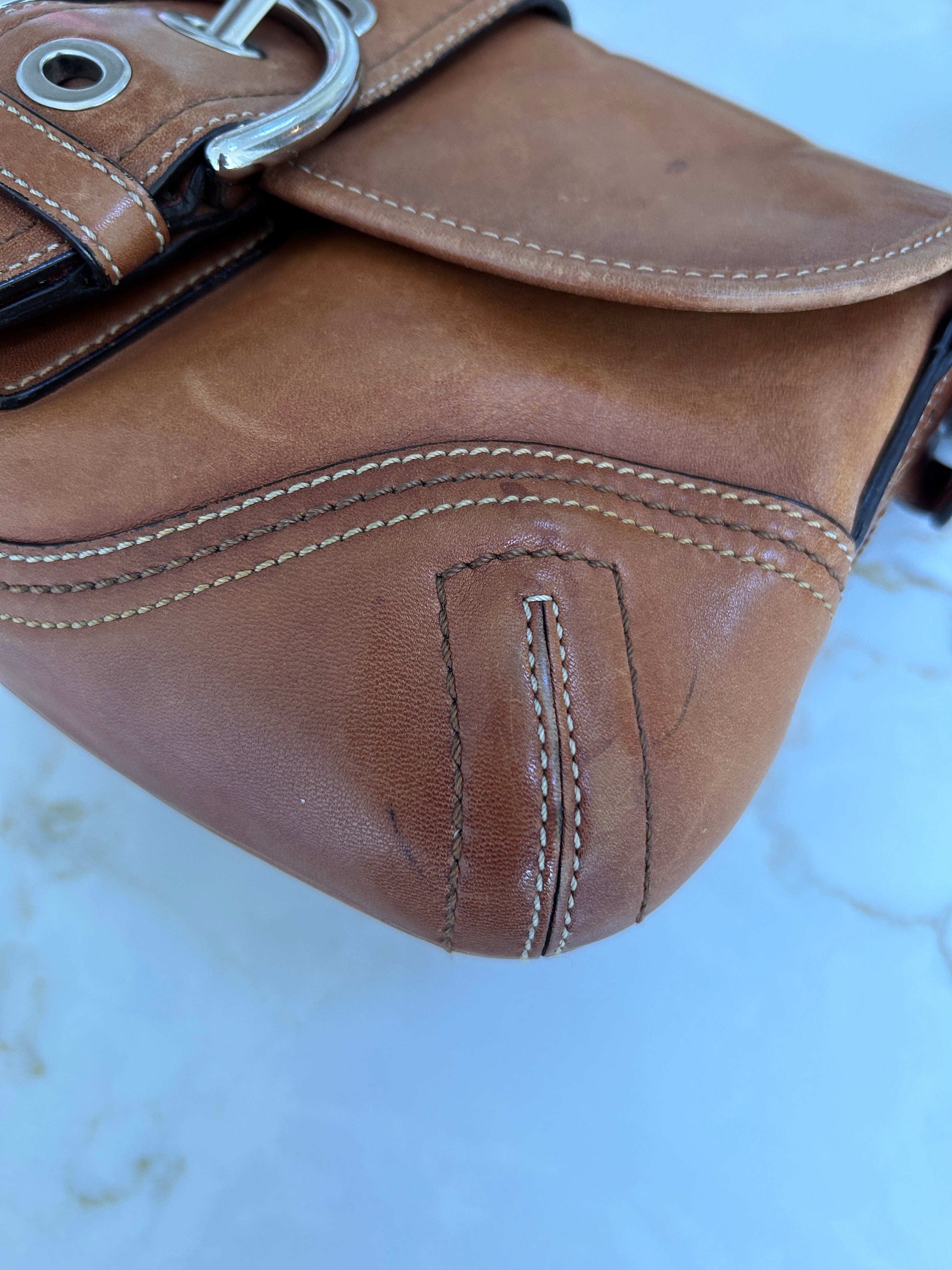 Vintage Coach Soho tan leather shoulder bag