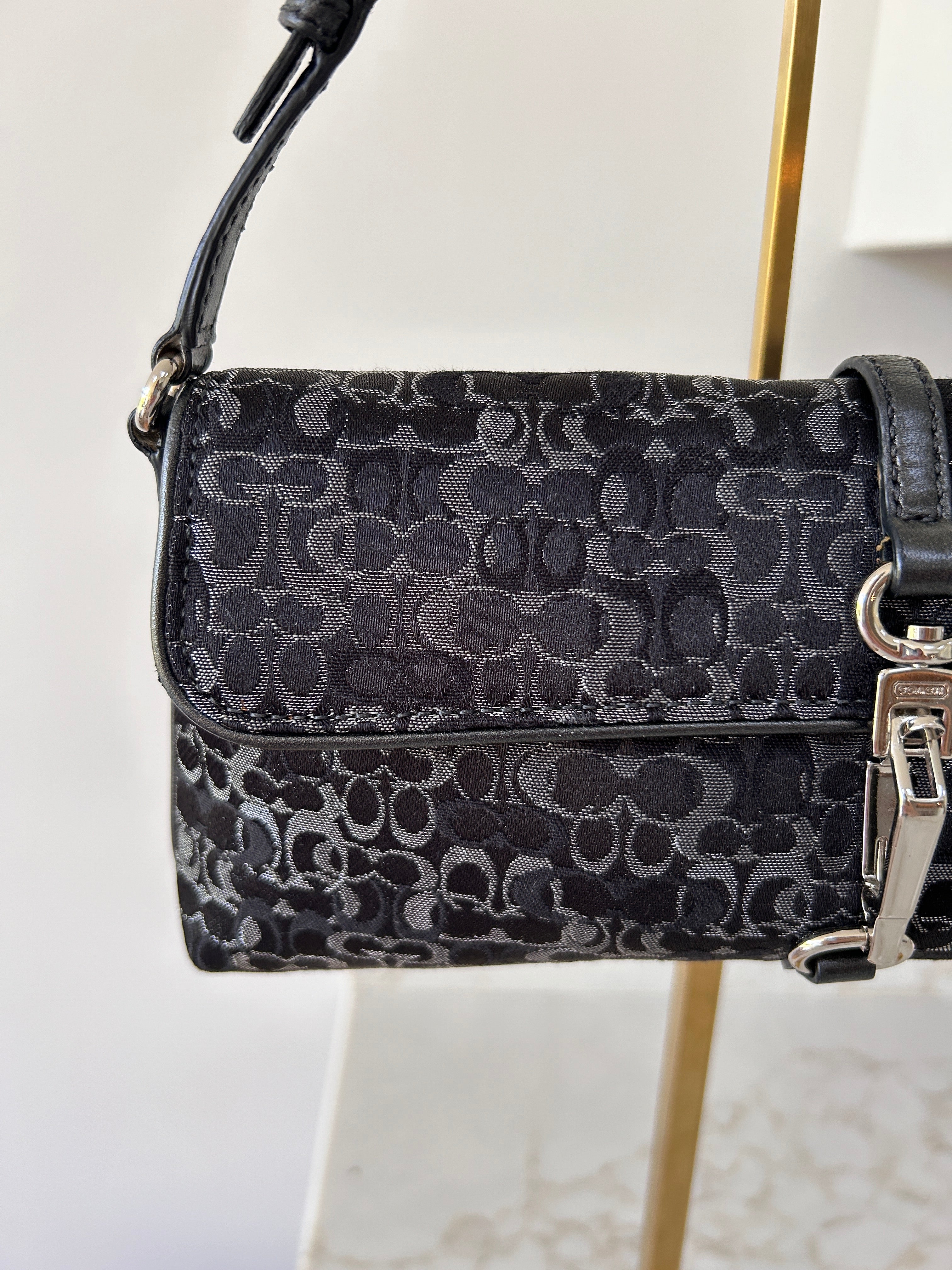Vintage Coach optic limited edition shoulder bag