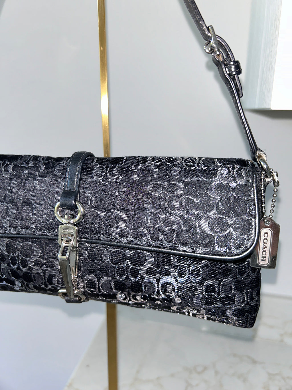Vintage Coach optic limited edition shoulder bag