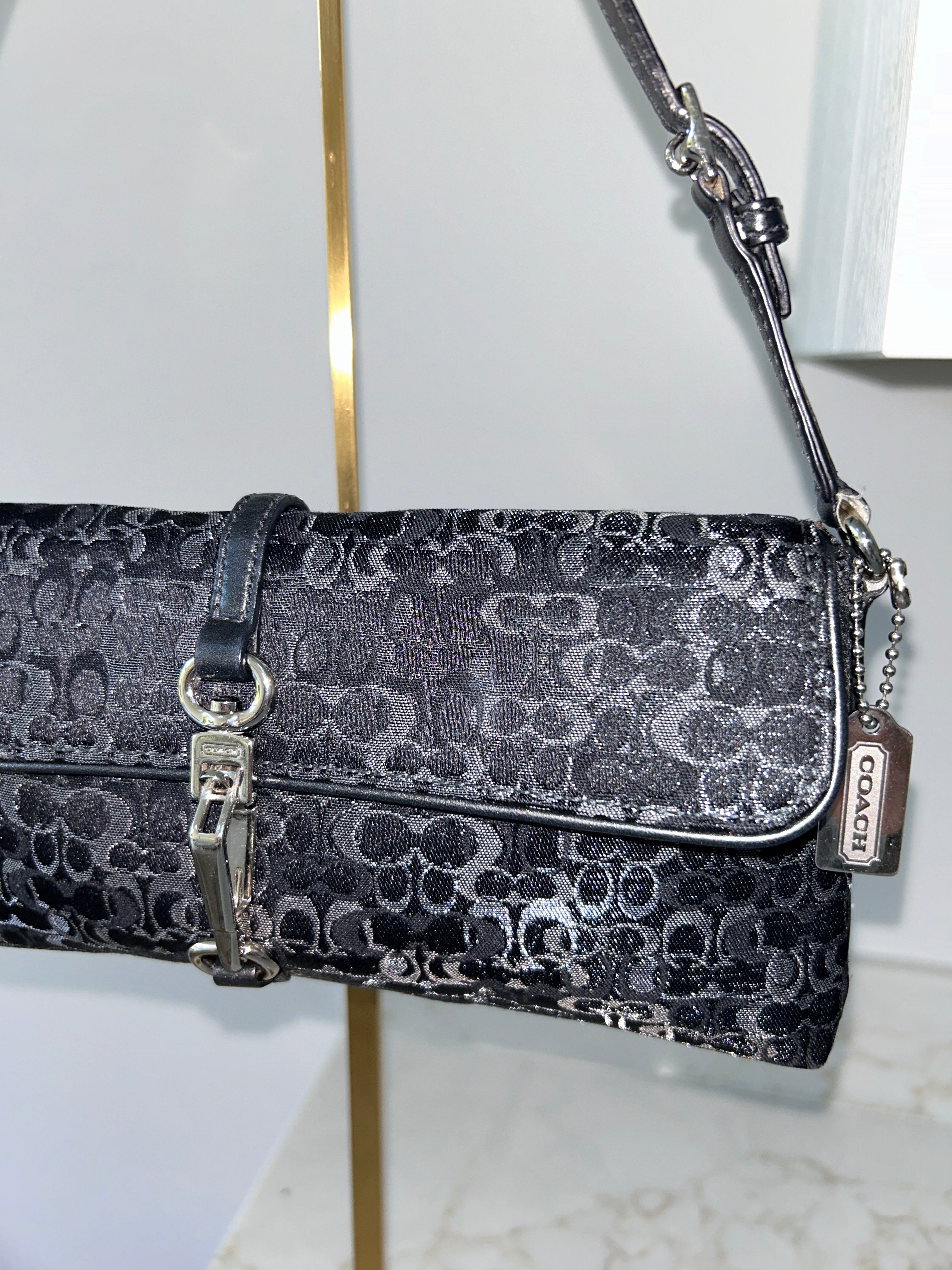 Vintage Coach optic limited edition shoulder bag