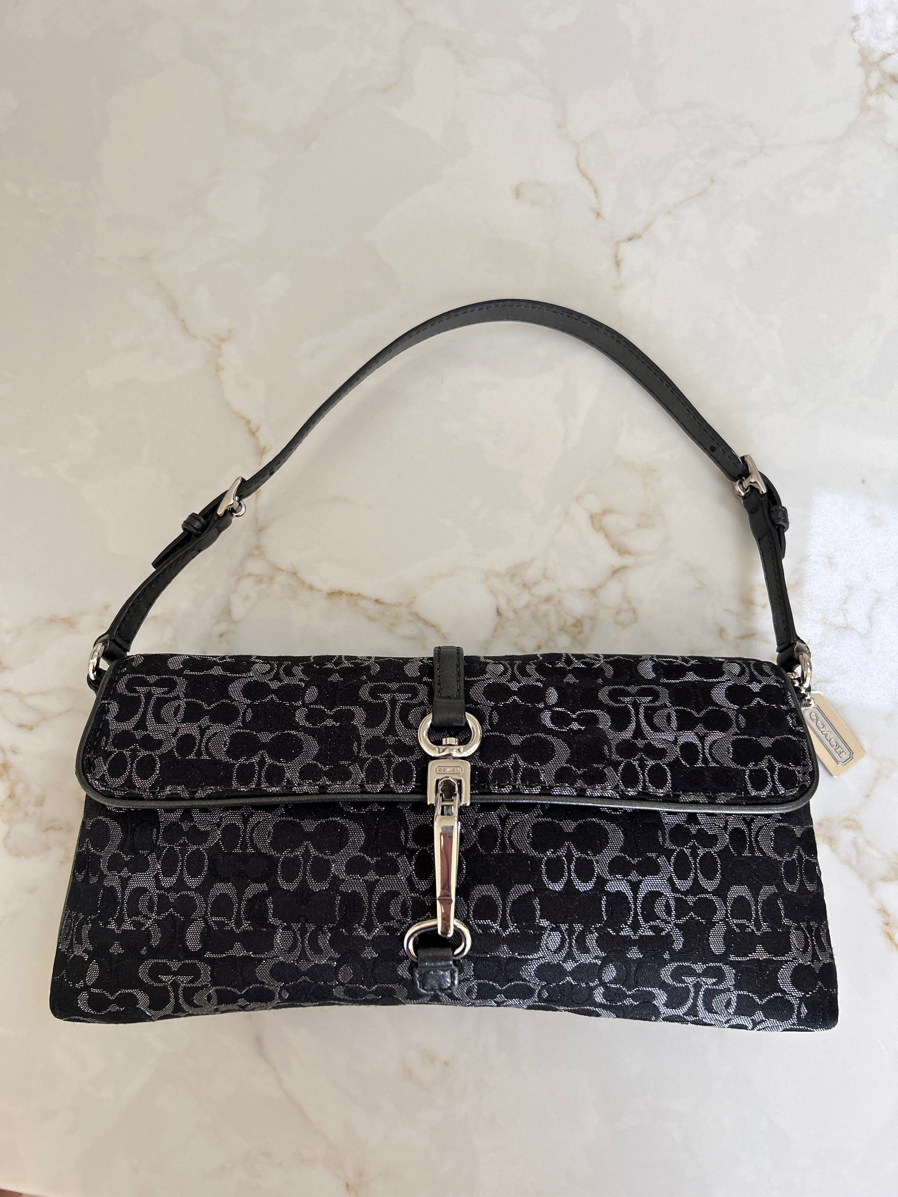 Vintage Coach optic limited edition shoulder bag