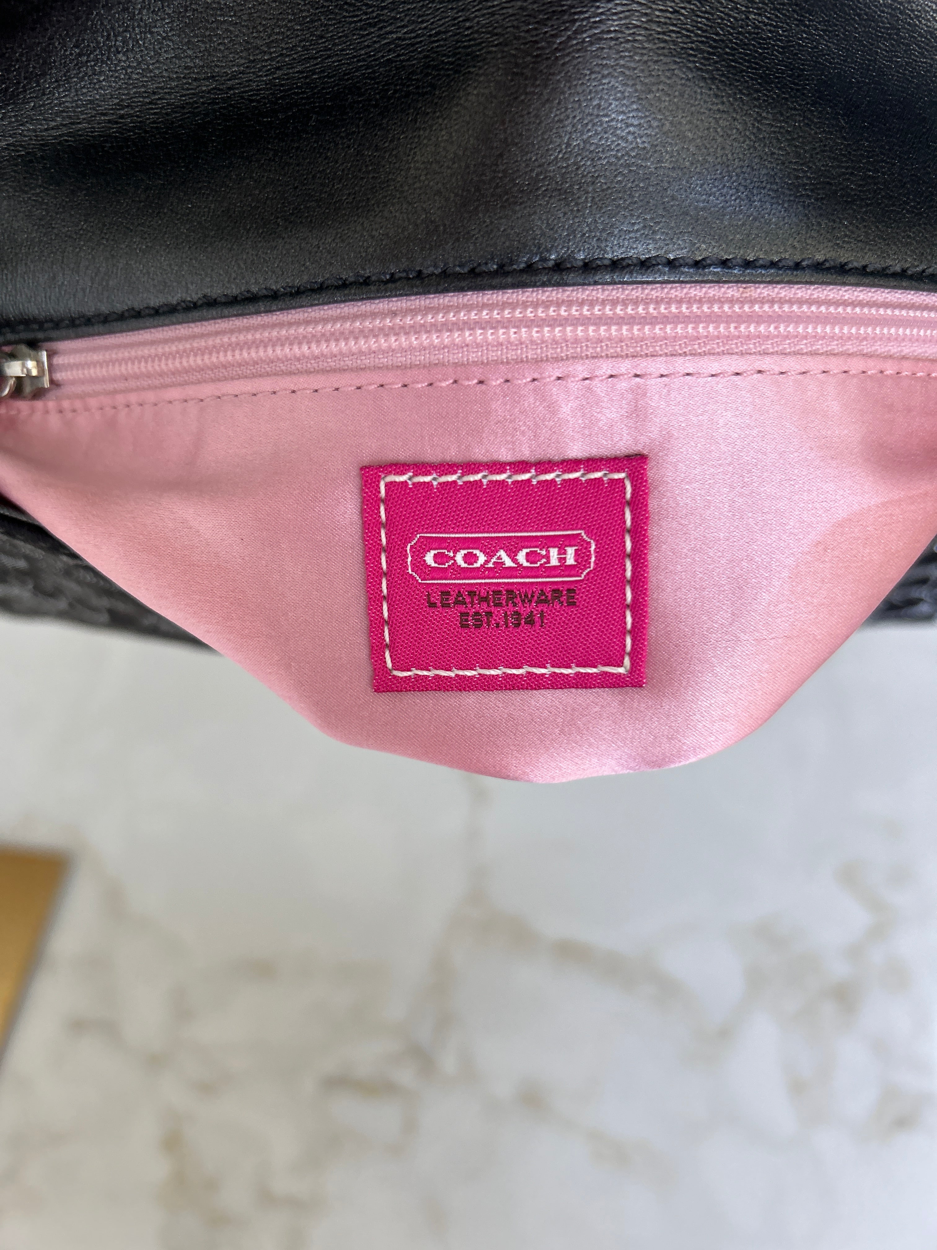 Vintage Coach optic limited edition shoulder bag