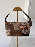 Vintage Coach mini patchwork handbag