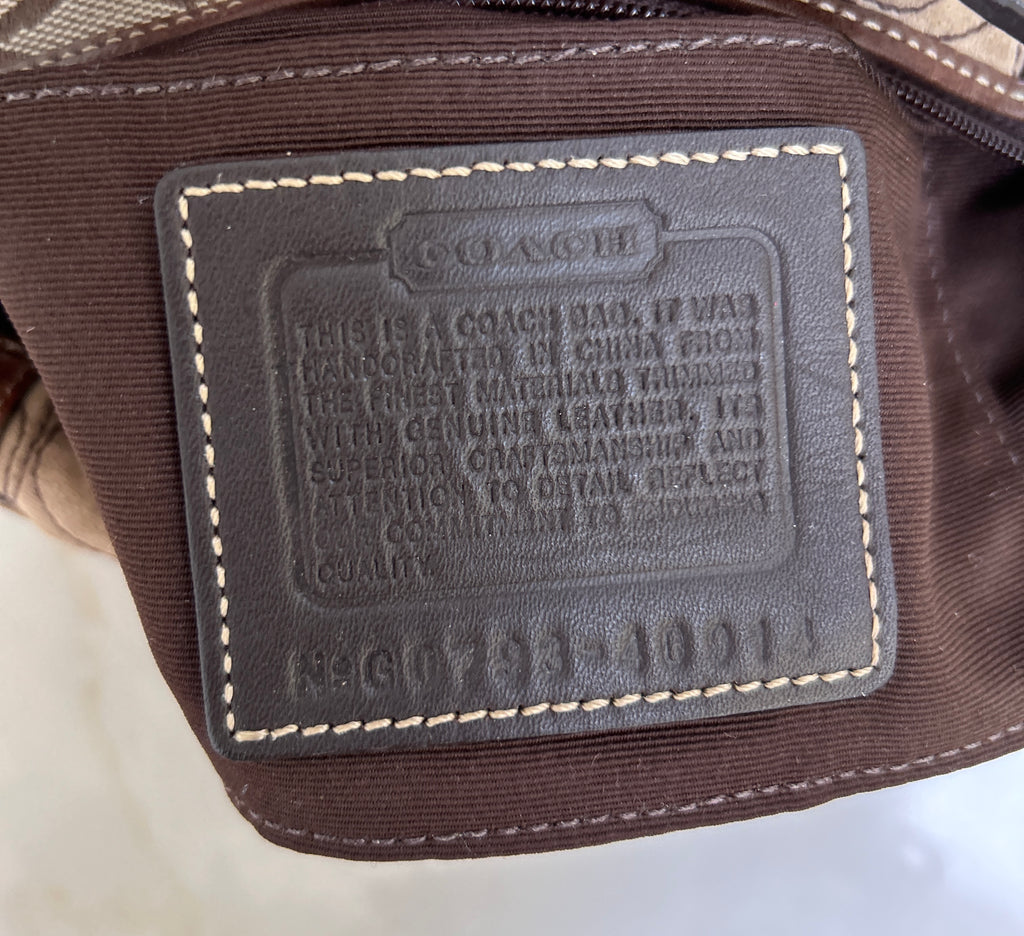 Vintage Coach mini patchwork handbag