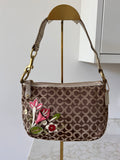 Vintage Coach flower shoulder bag