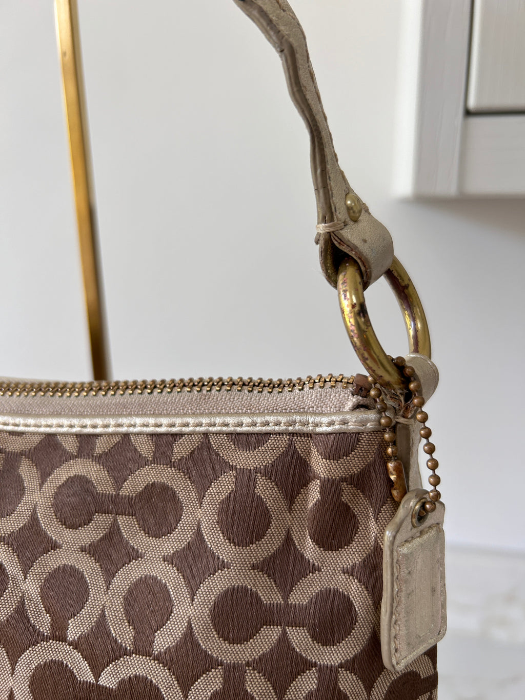 Vintage Coach flower shoulder bag