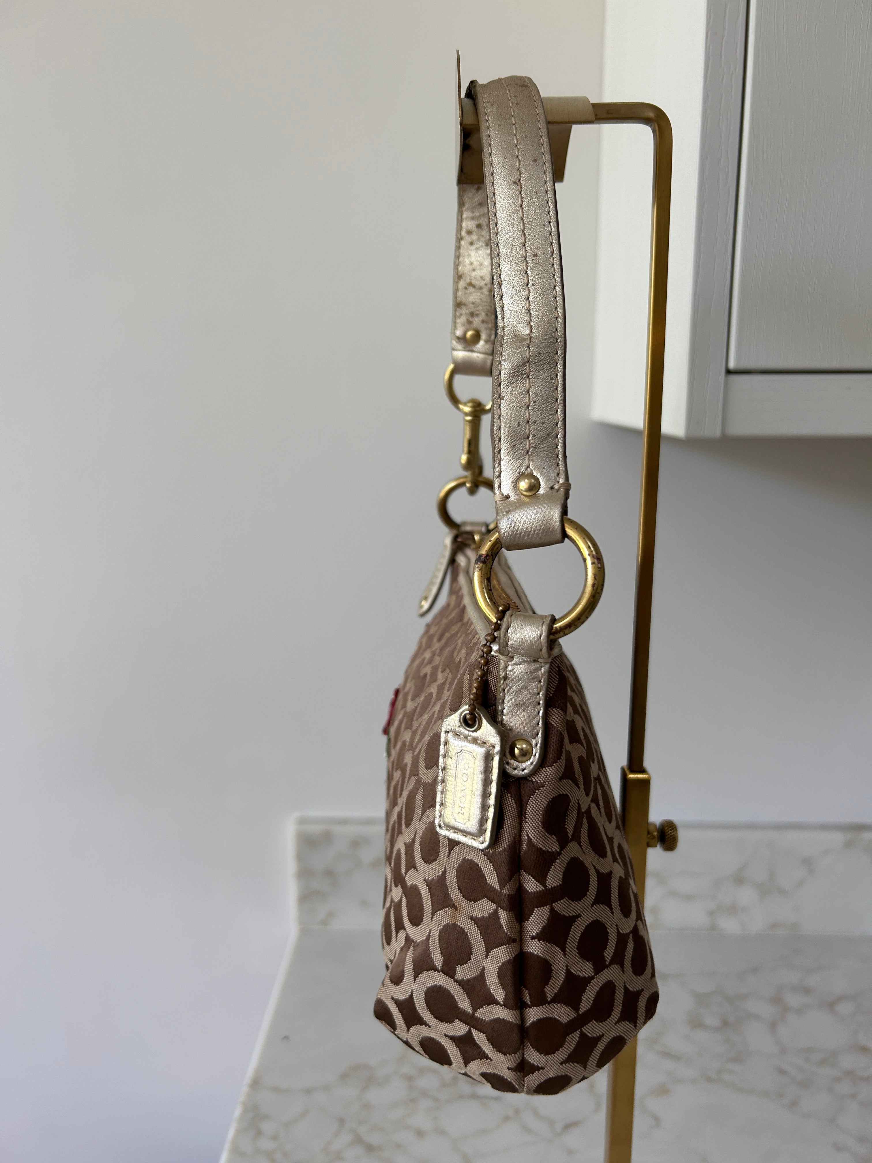 Vintage Coach flower shoulder bag