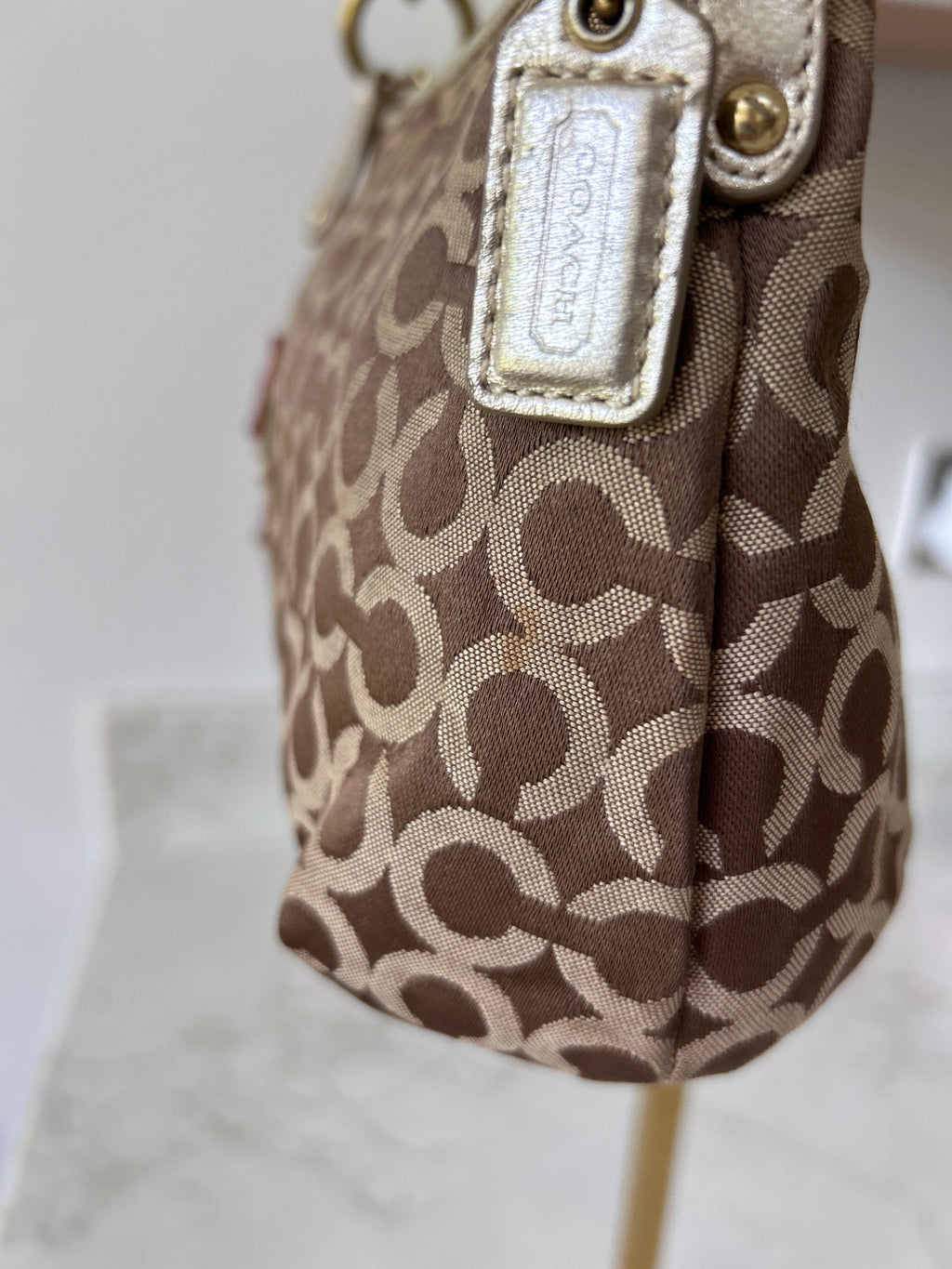 Vintage Coach flower shoulder bag