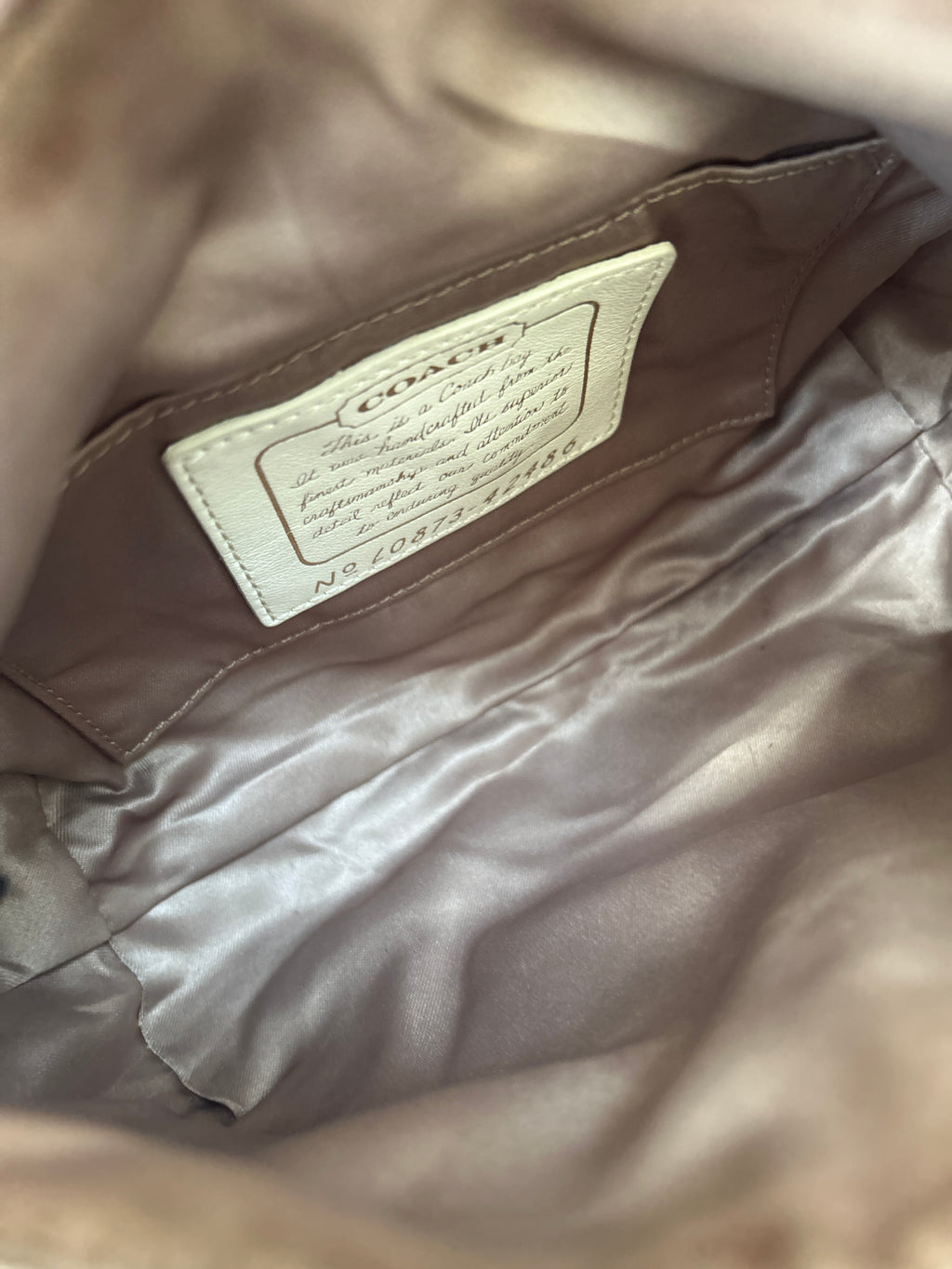 Vintage Coach flower shoulder bag