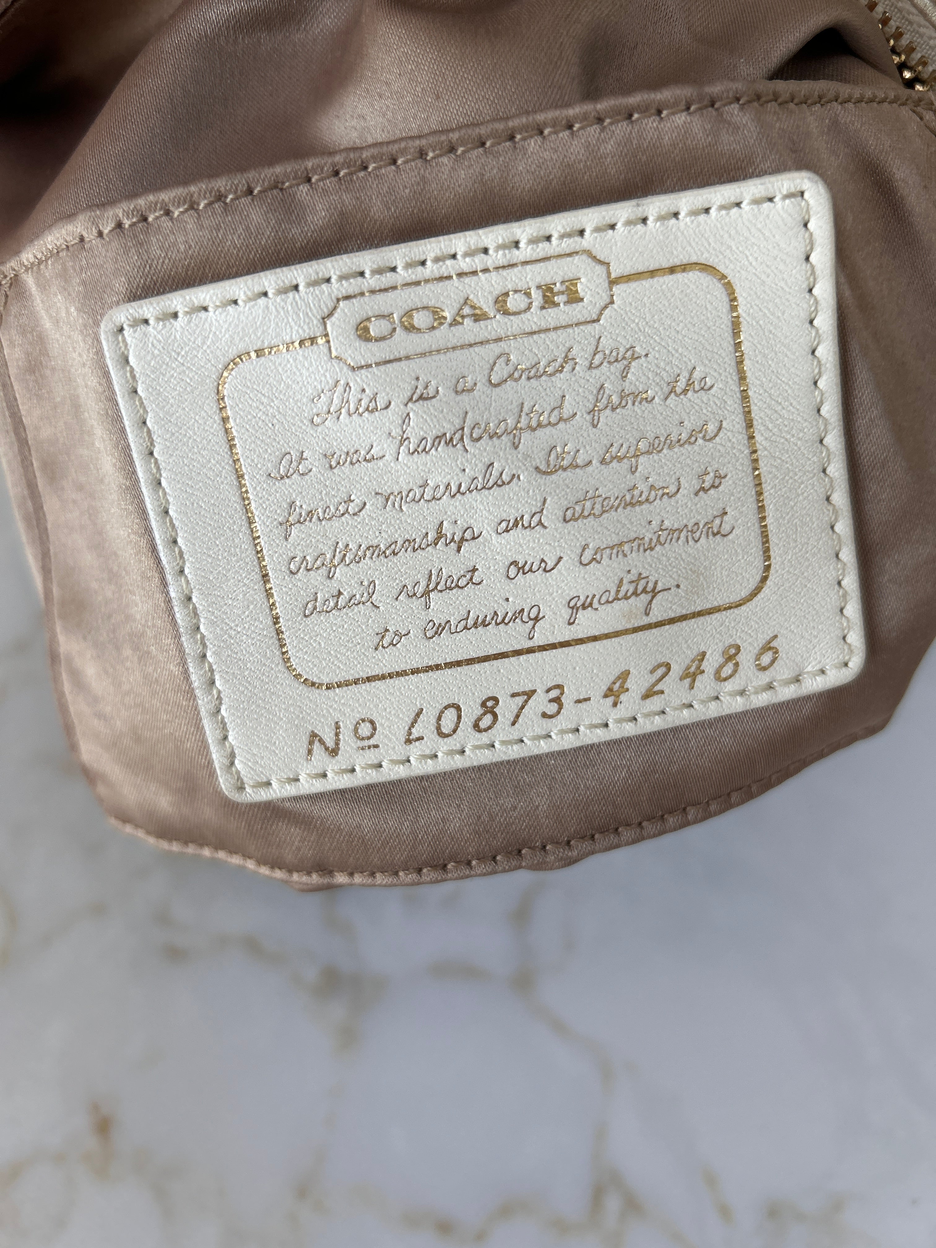 Vintage Coach flower shoulder bag