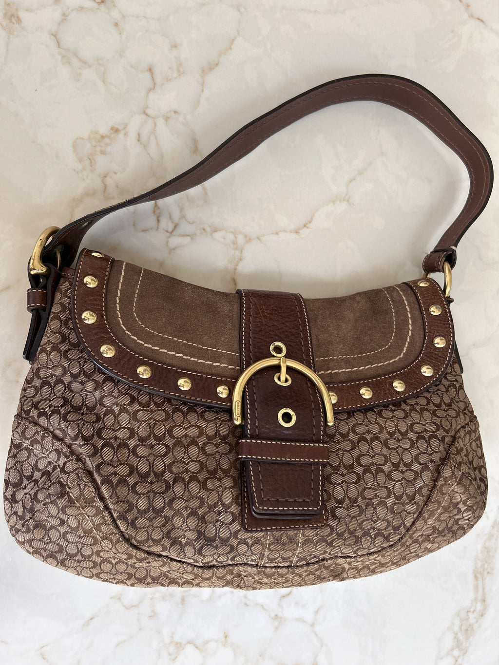 Vintage Coach Soho brown shoulder bag