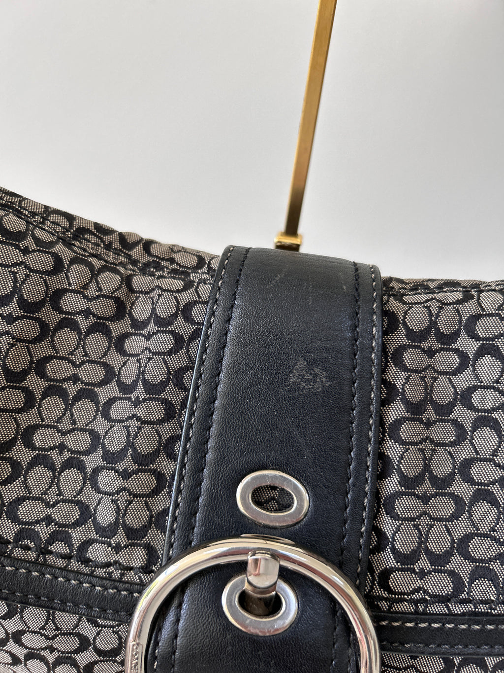 Vintage Coach Soho black shoulder bag