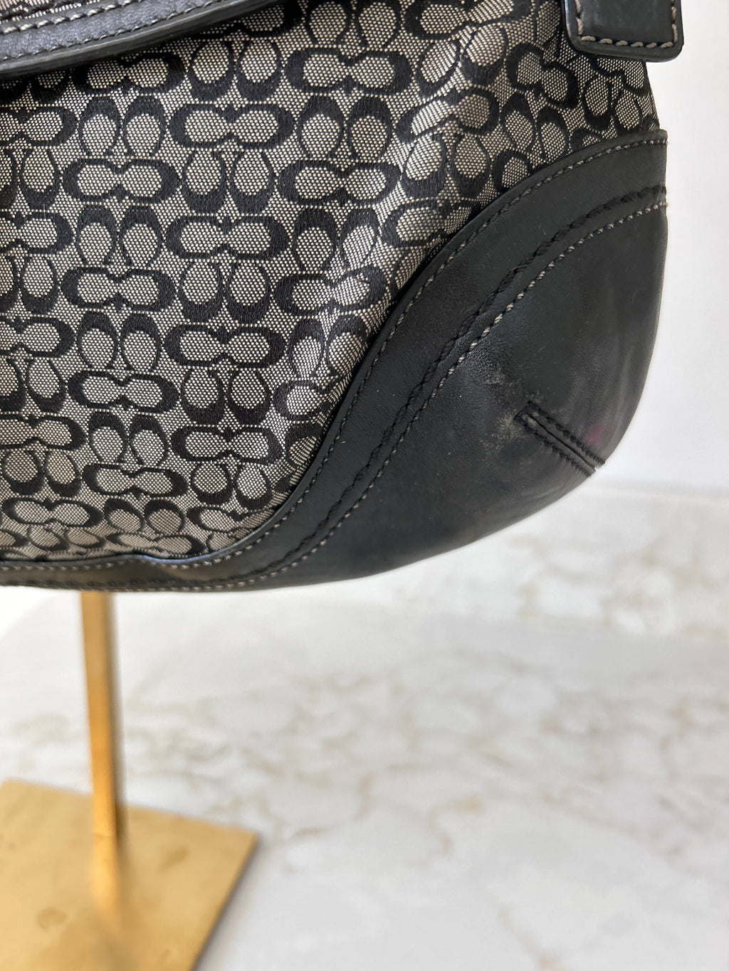 Vintage Coach Soho black shoulder bag