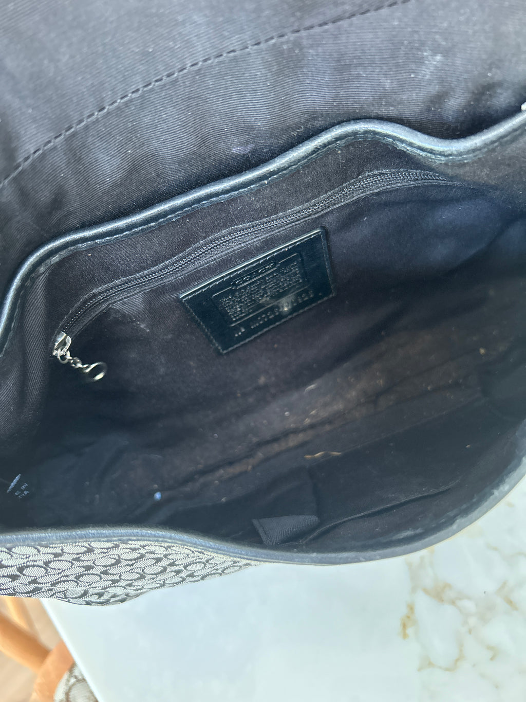 Vintage Coach Soho black shoulder bag