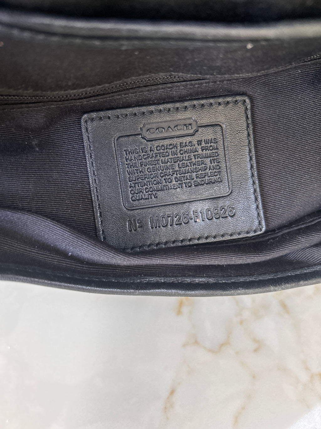 Vintage Coach Soho black shoulder bag