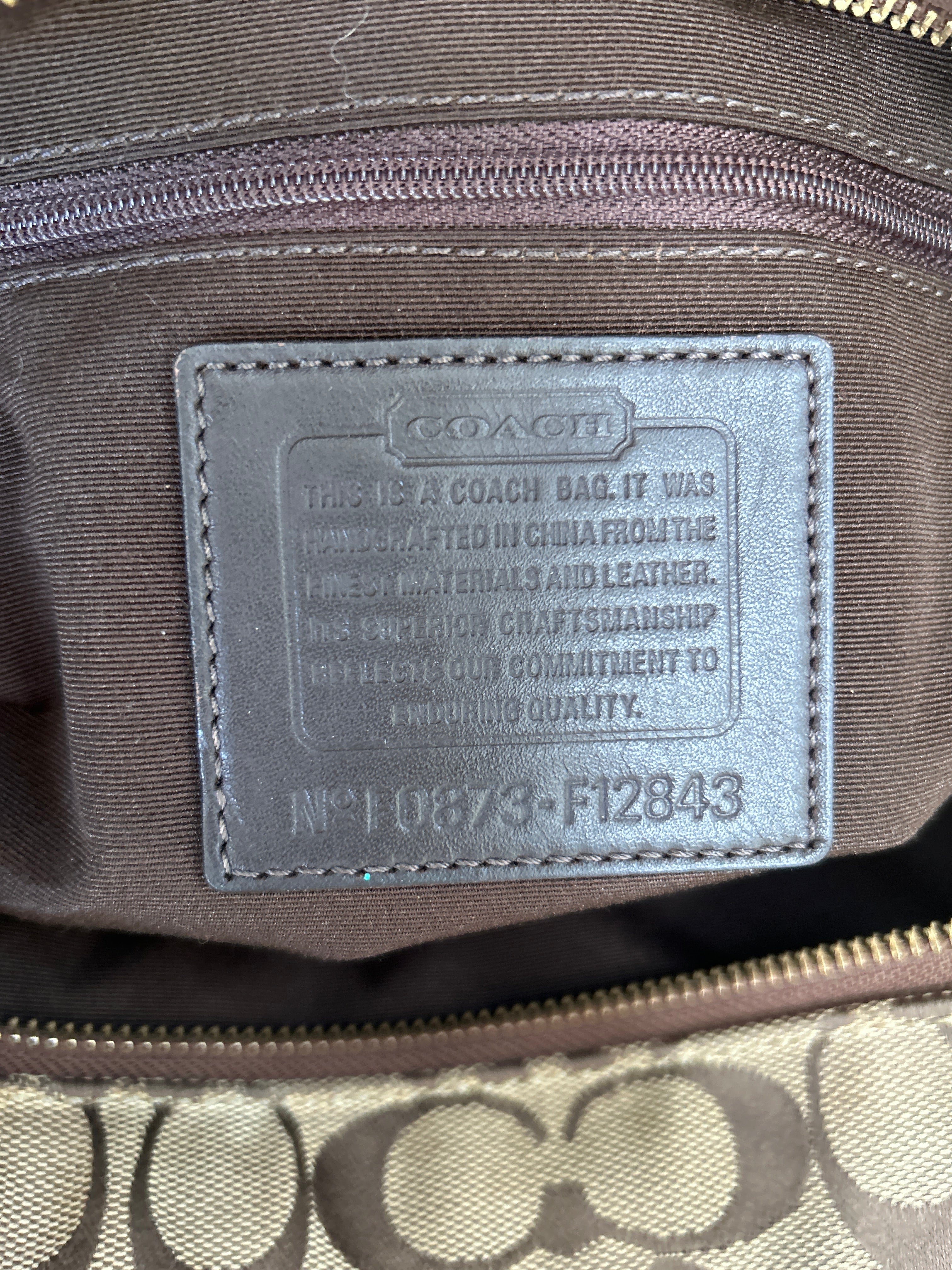 Vintage Coach animal print patchwork shoulder bag
