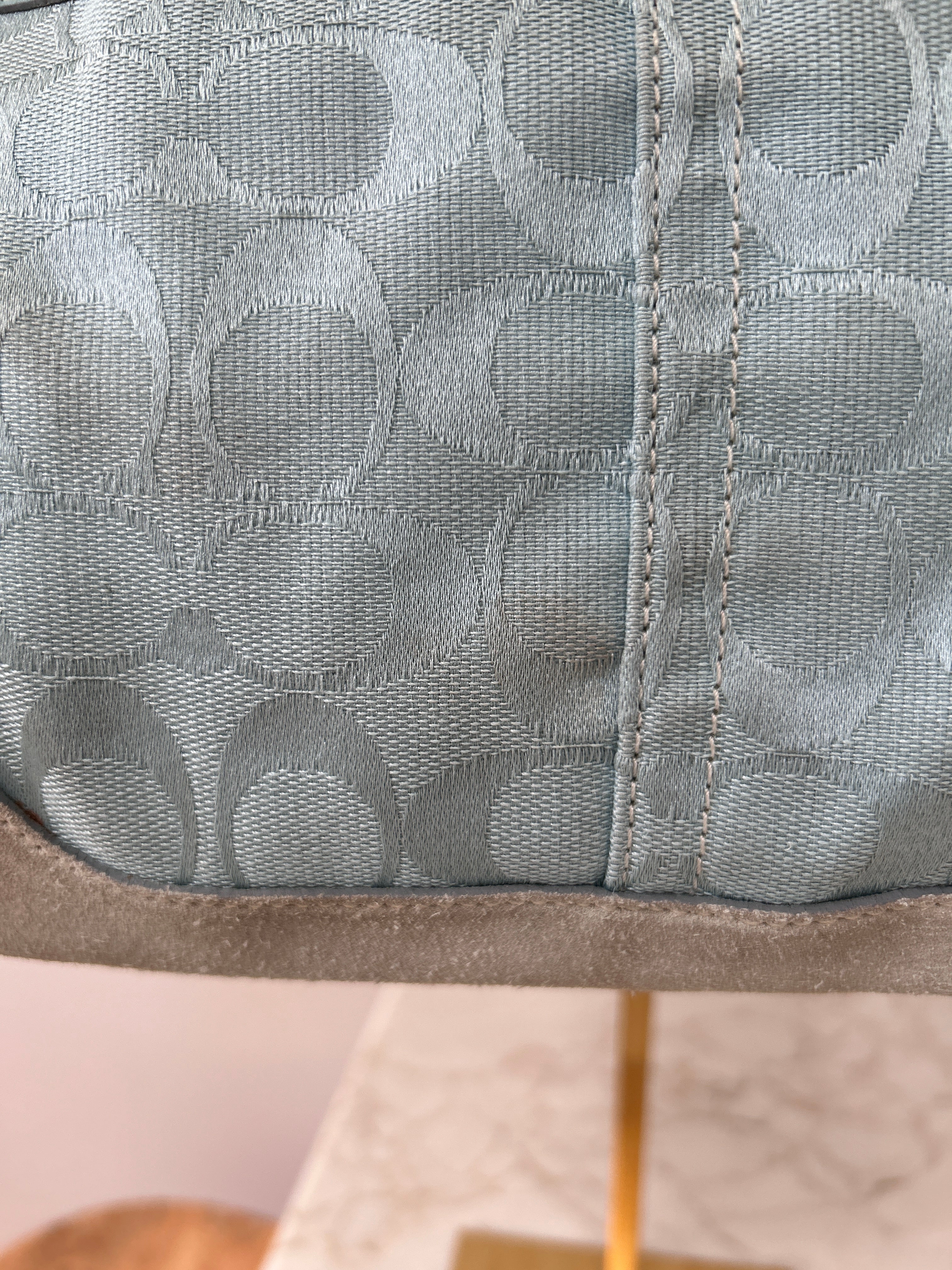 Vintage Coach light blue shoulder bag