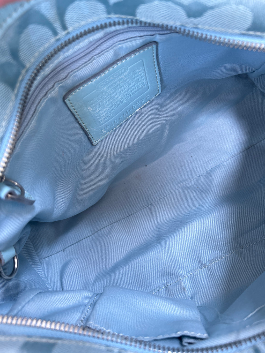 Vintage Coach light blue shoulder bag