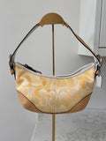 Vintage Coach optic monogram shoulder bag