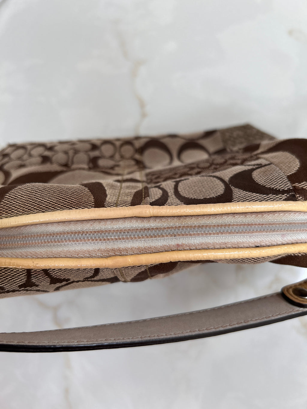 Vintage Coach patchwork mini handbag