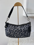 Vintage Coach leopard print shoulder bag