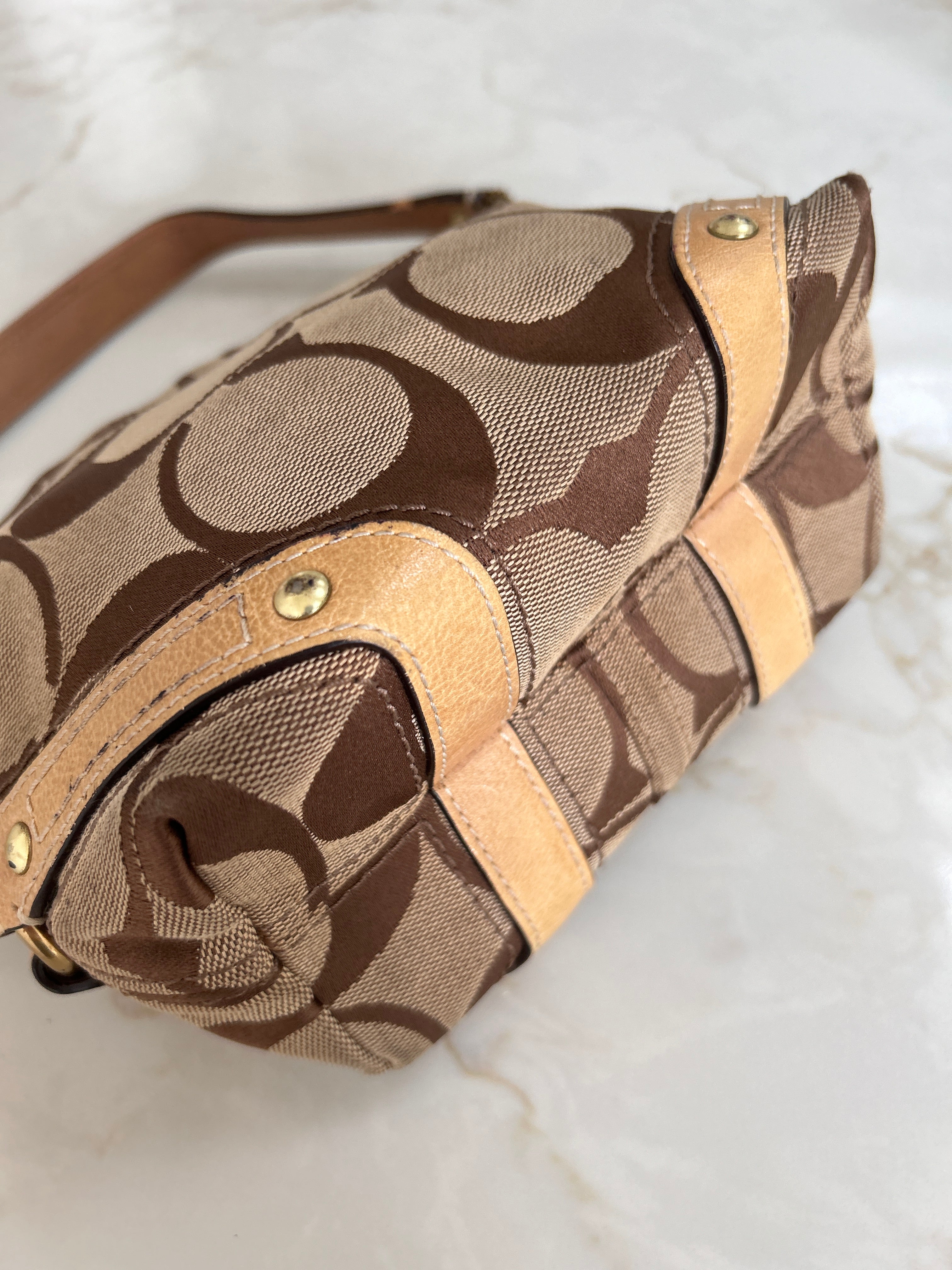 Vintage Coach mini Carly shoulder bag