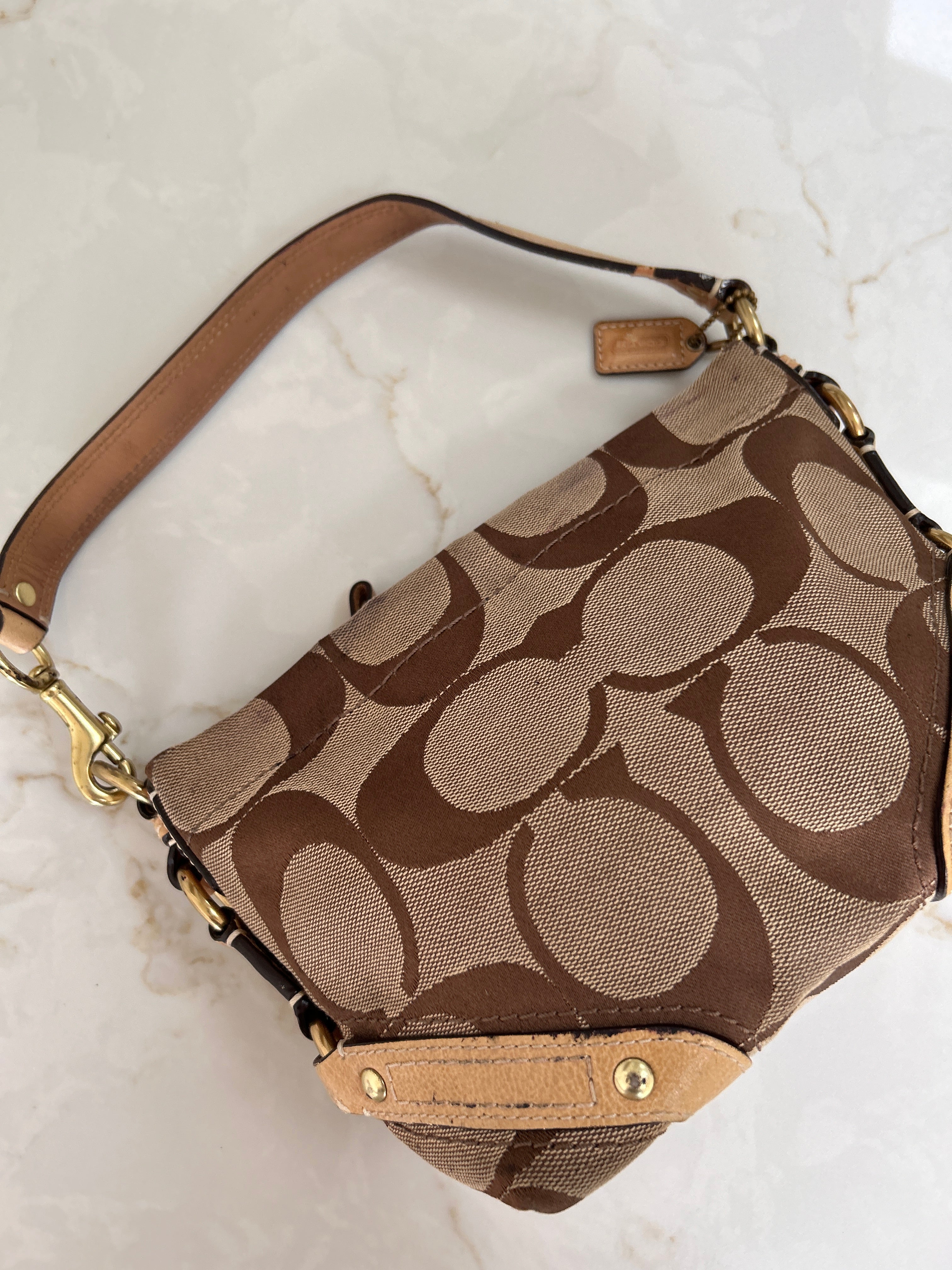Vintage Coach mini Carly shoulder bag