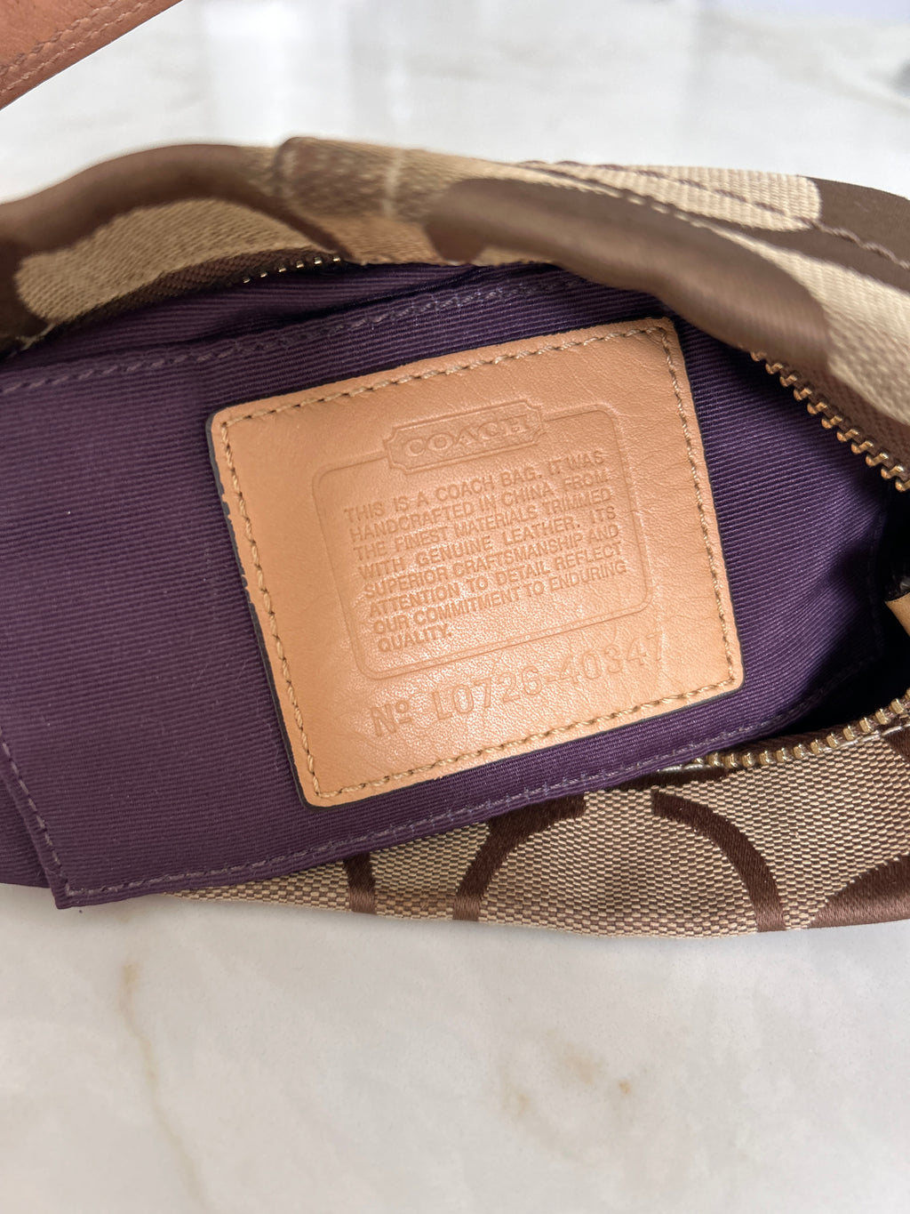 Vintage Coach mini Carly shoulder bag