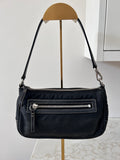 Vintage Coach black nylon mini shoulder bag