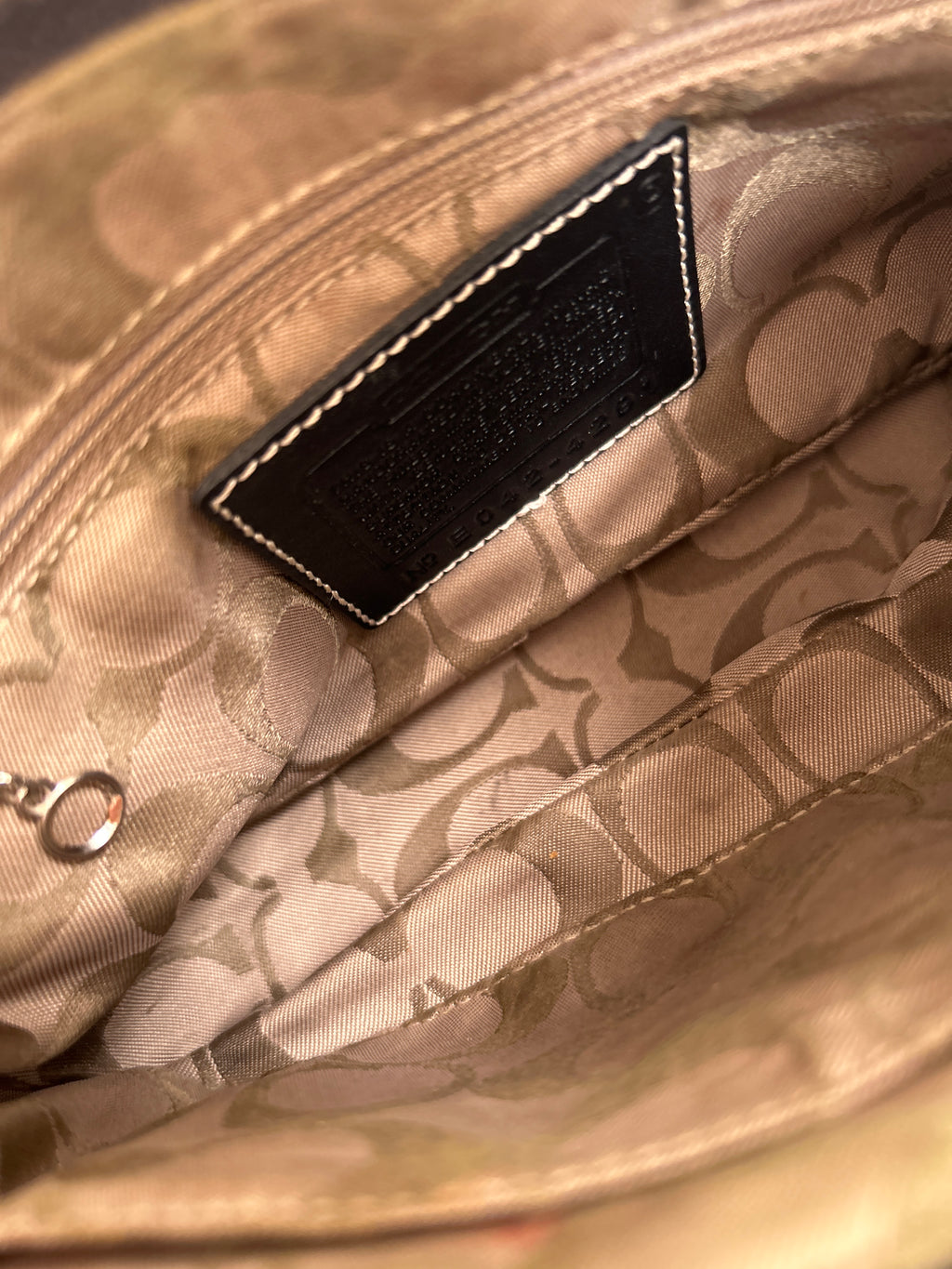 Vintage Coach black nylon mini shoulder bag