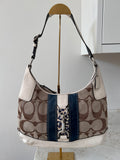 Vintage Coach clip shoulder bag