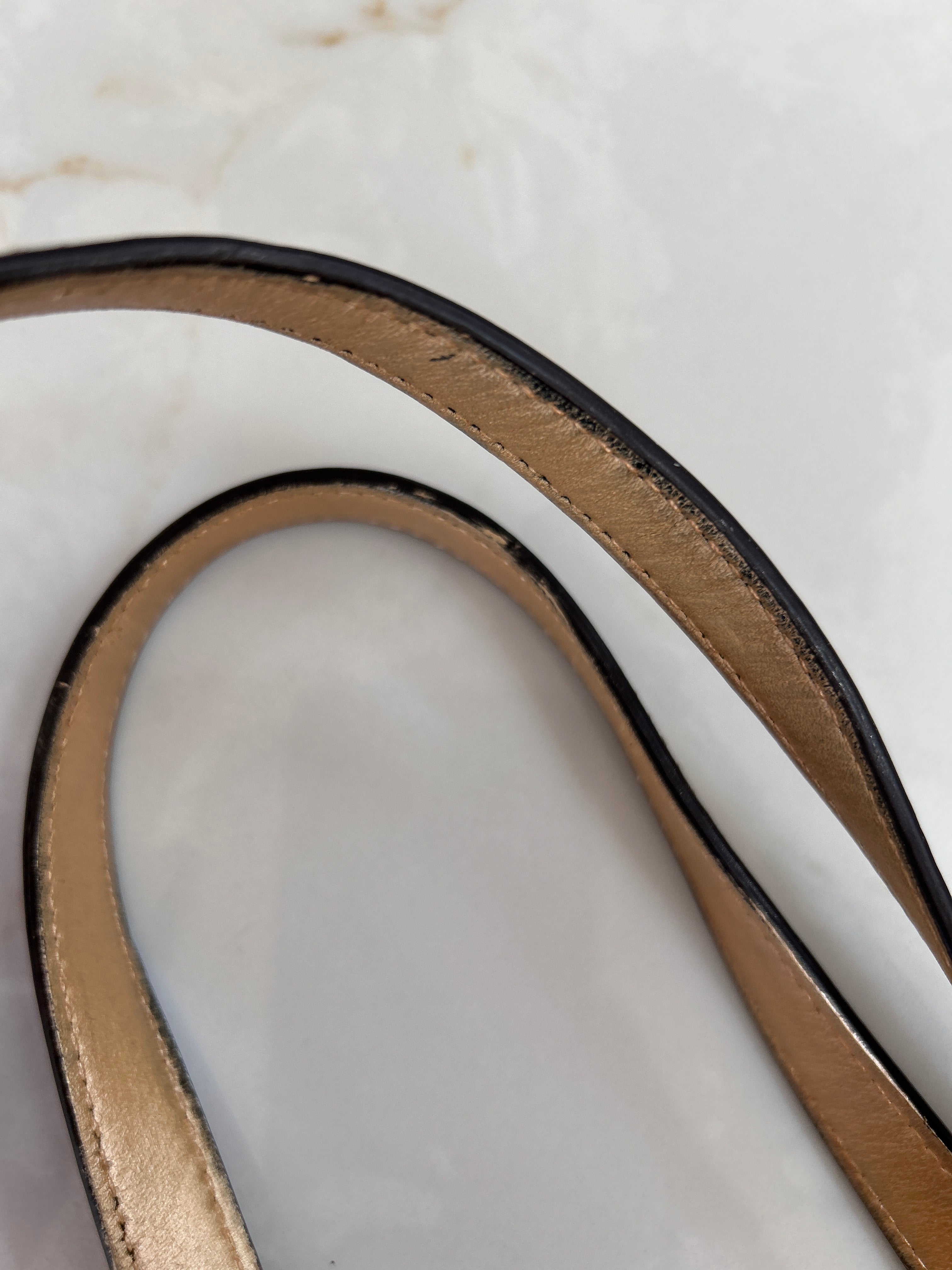 Vintage Coach brown monogram shoulder bag