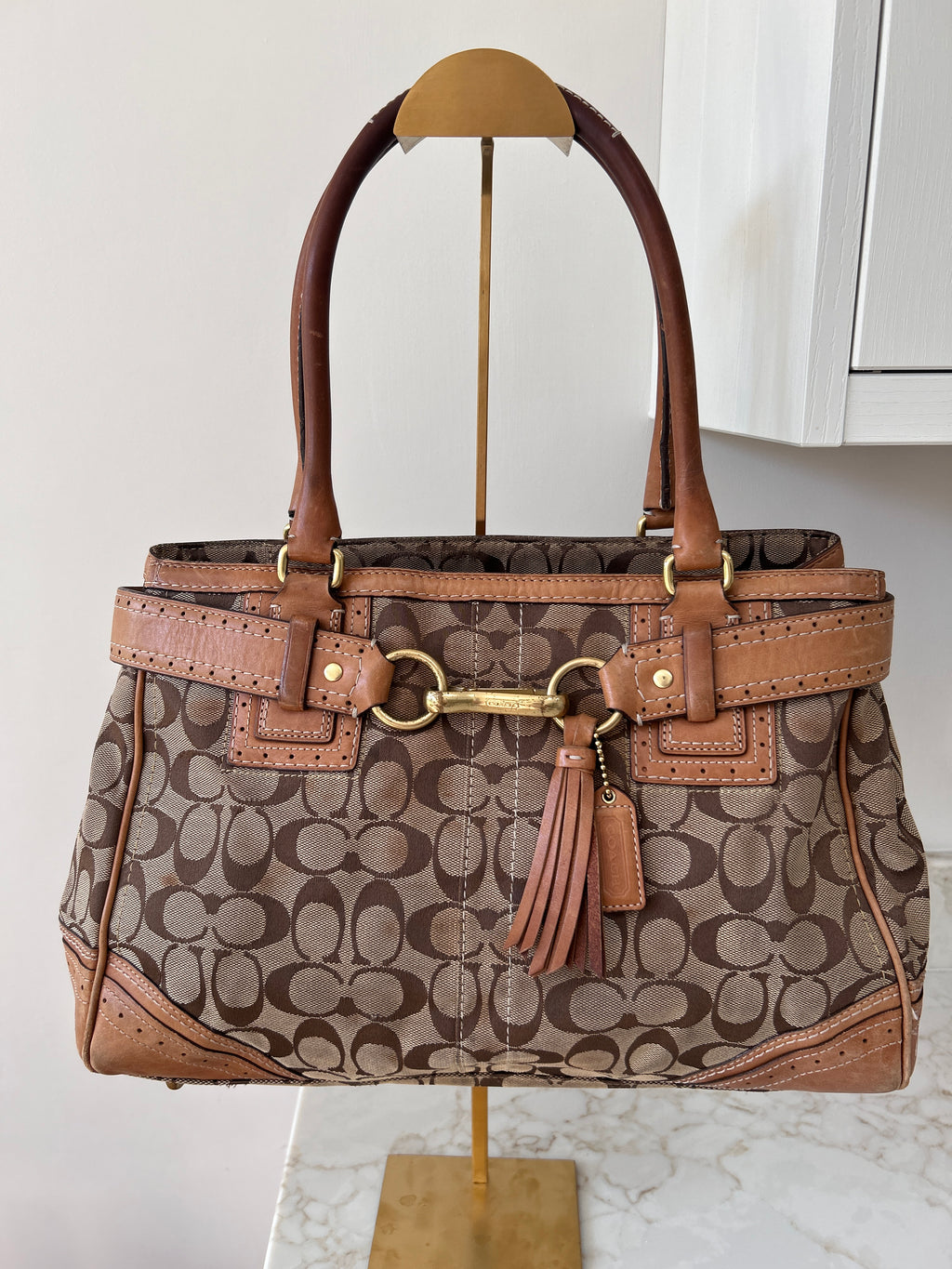 Vintage Coach Hamptons shoulder bag