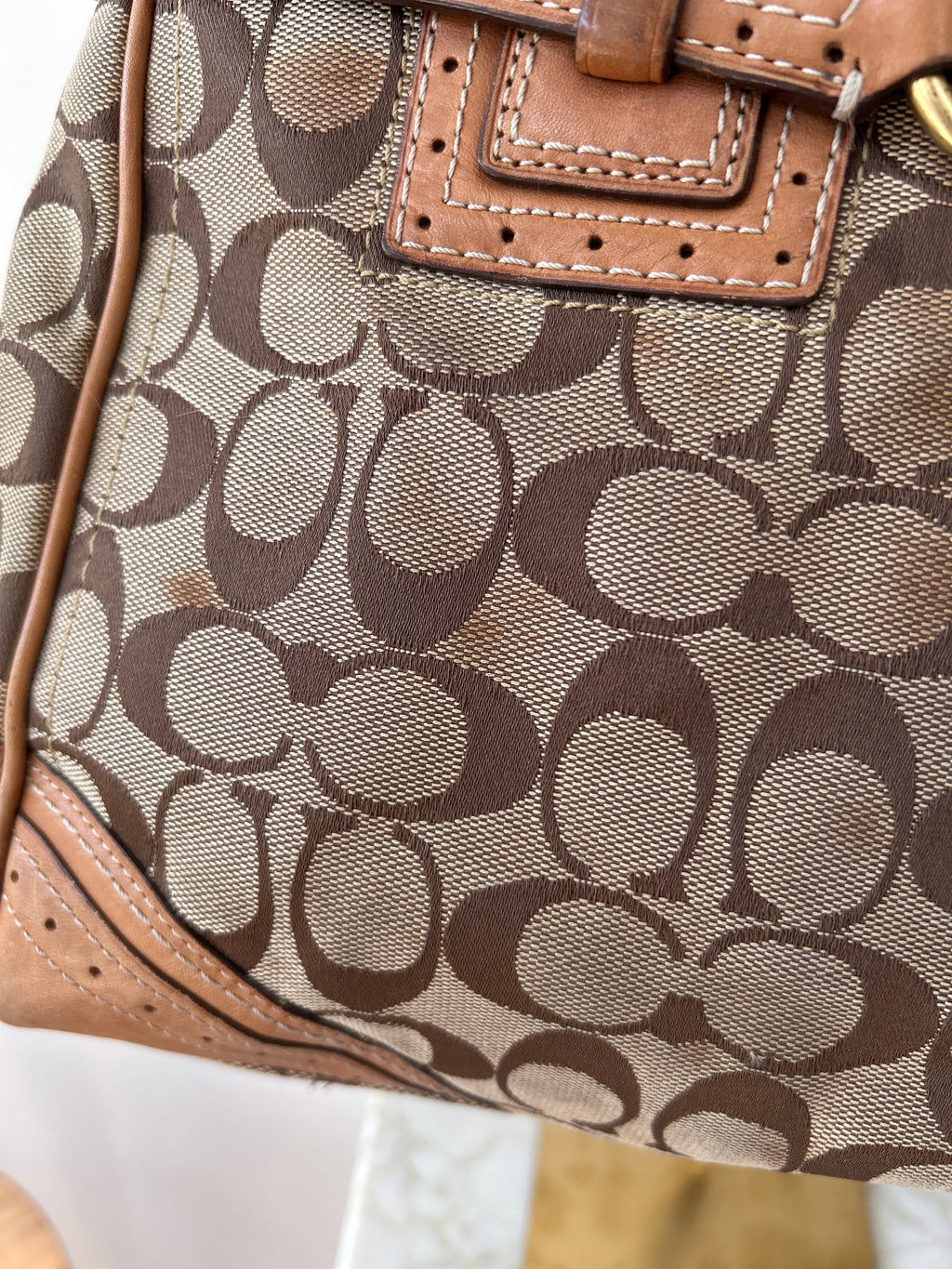 Vintage Coach Hamptons shoulder bag