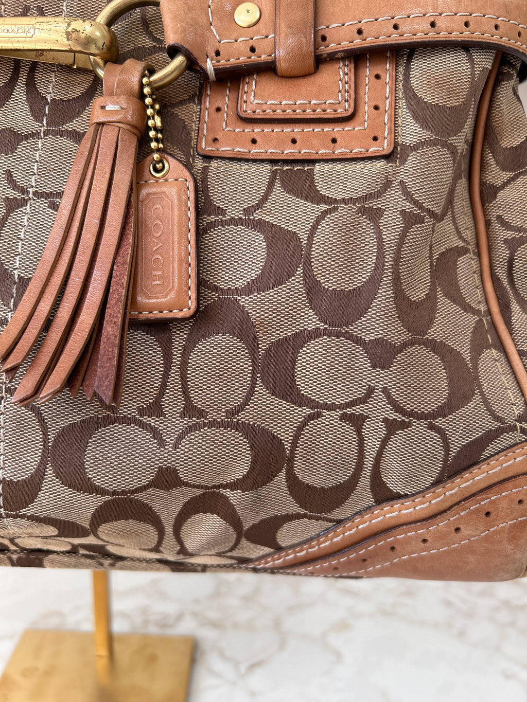Vintage Coach Hamptons shoulder bag